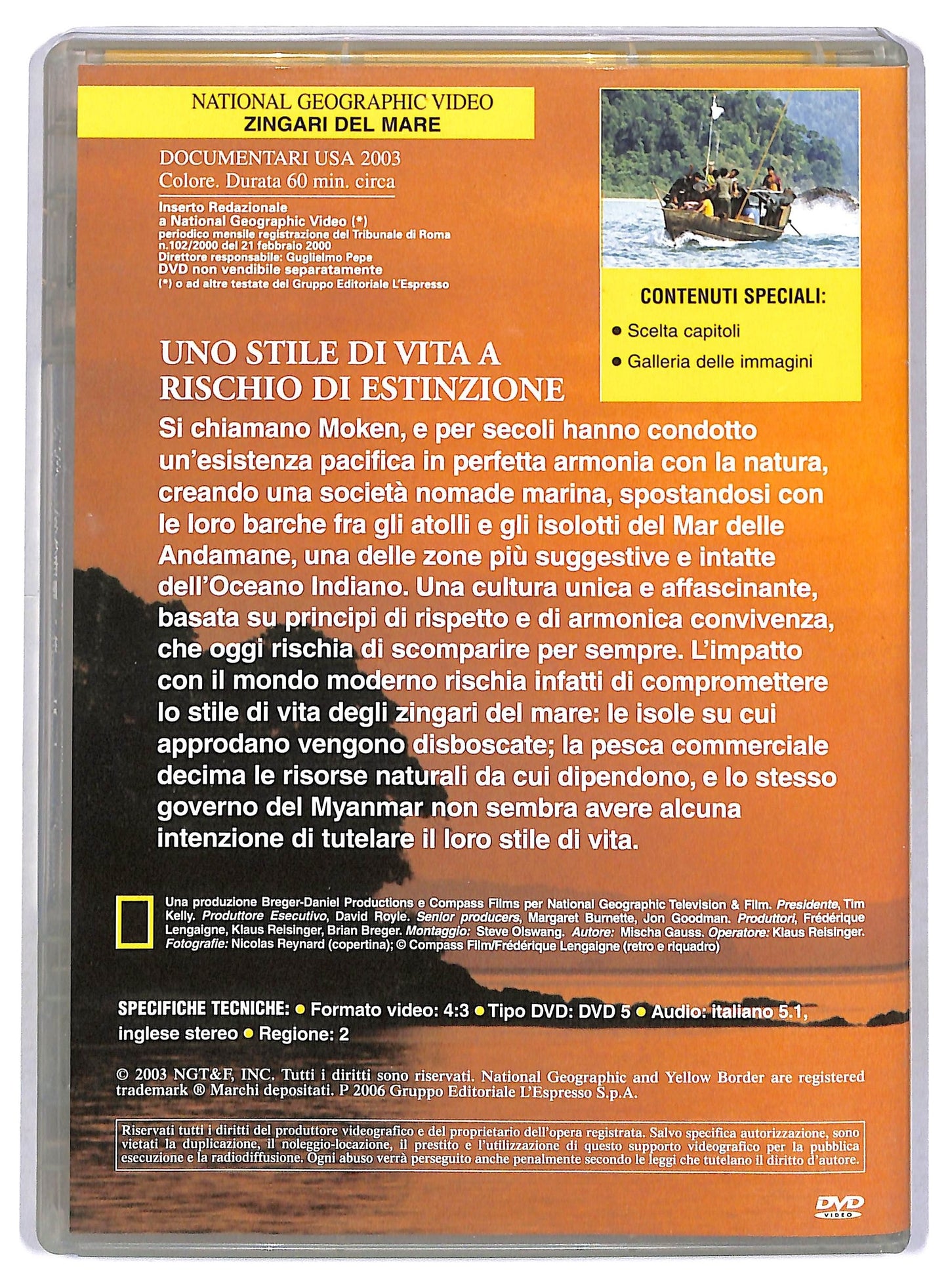 EBOND Zingari Del Mare - National Geographic Vol.36  DVD Editoriale D796843