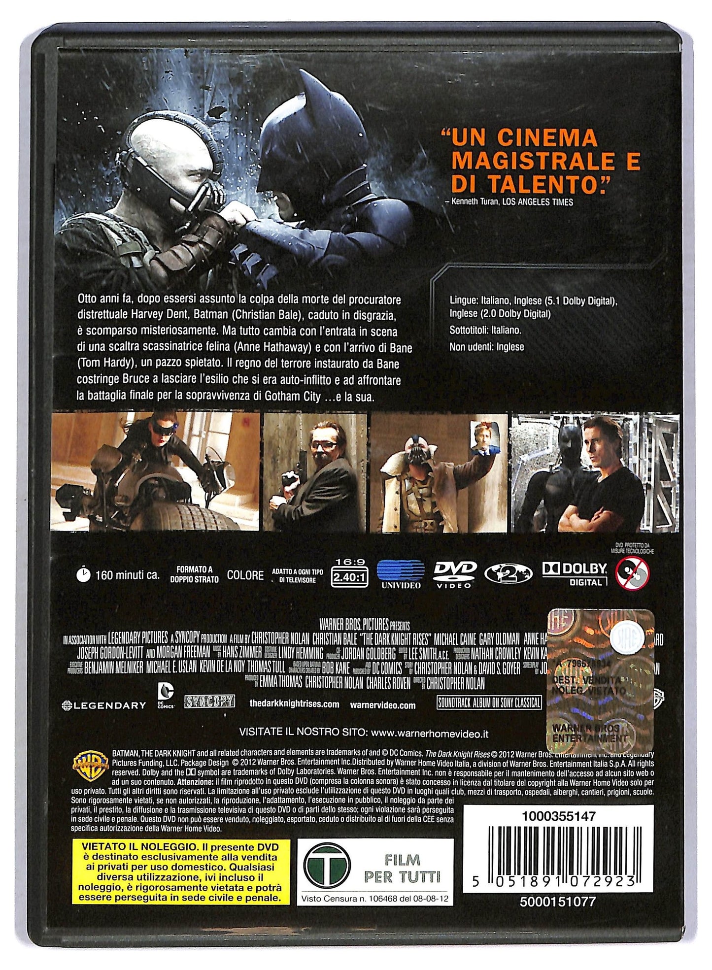 EBOND Il Cavaliere Oscuro il Ritorno  DVD D796945
