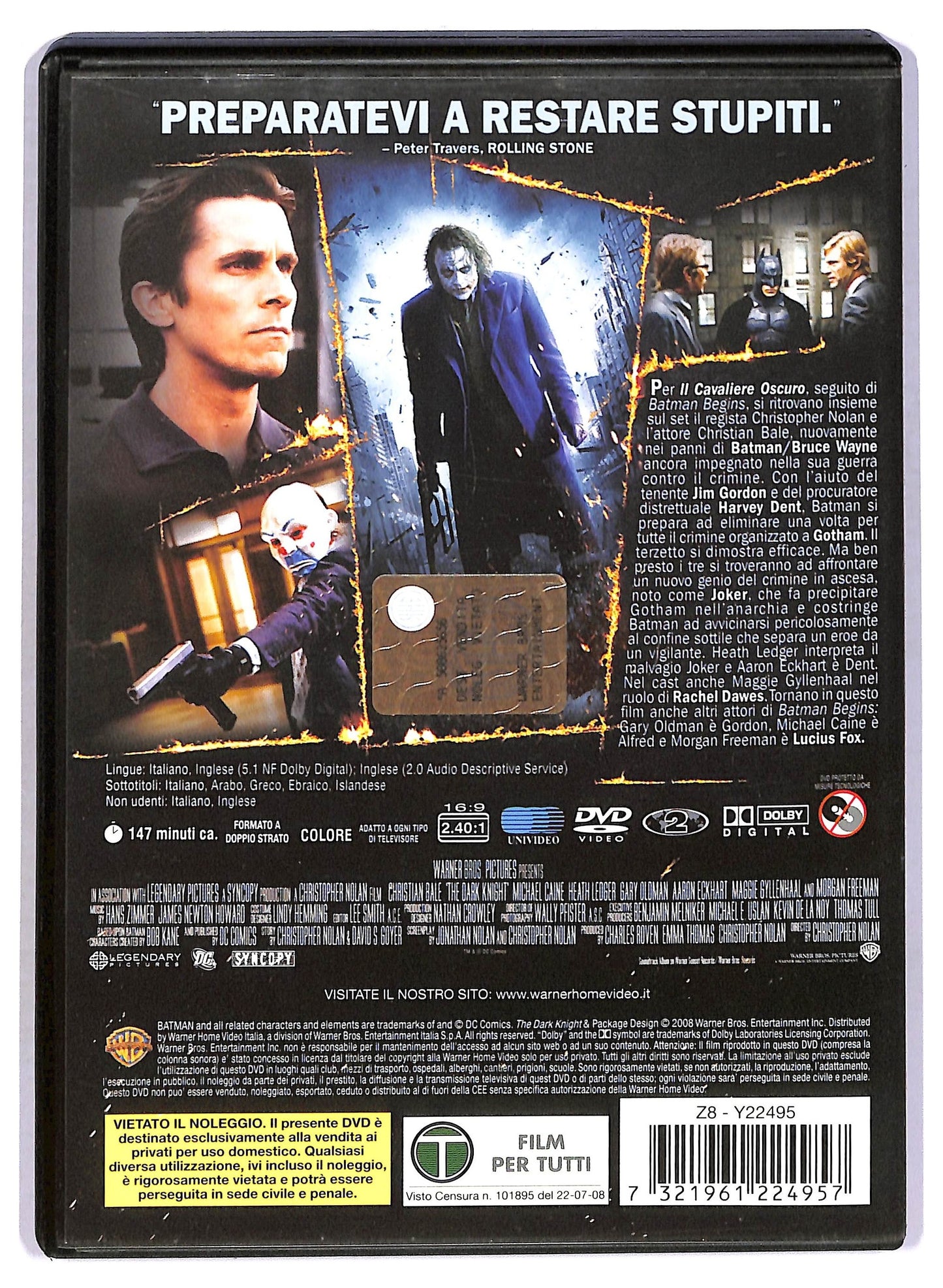 EBOND Il cavaliere oscuro DVD D797002