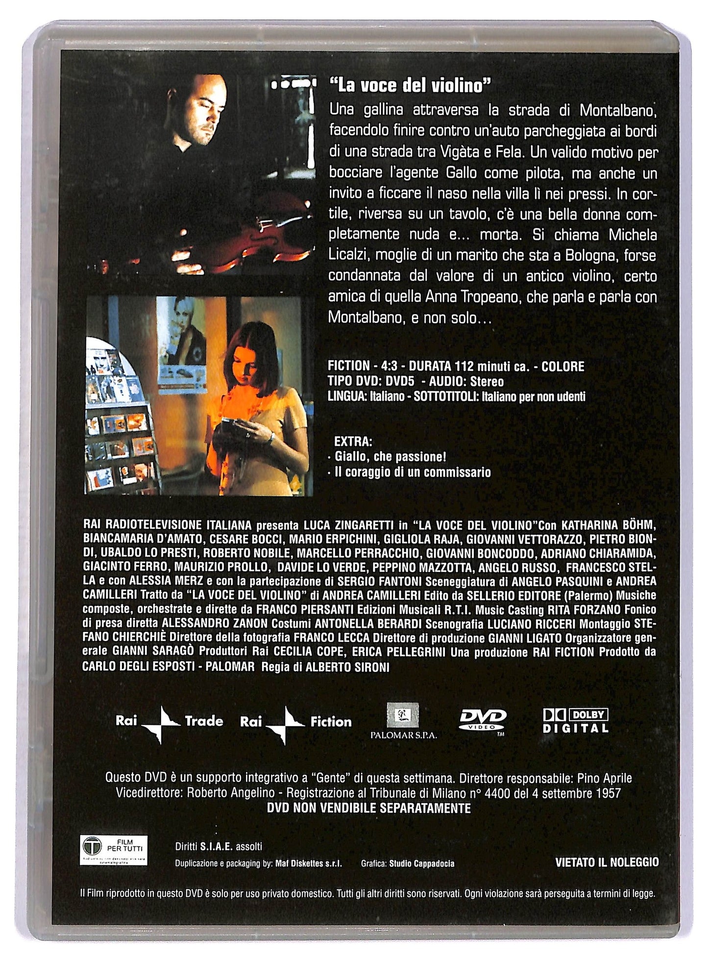 EBOND Il commissario Montalbano La voce del violino vol.6  EDITORIALE  DVD D797031