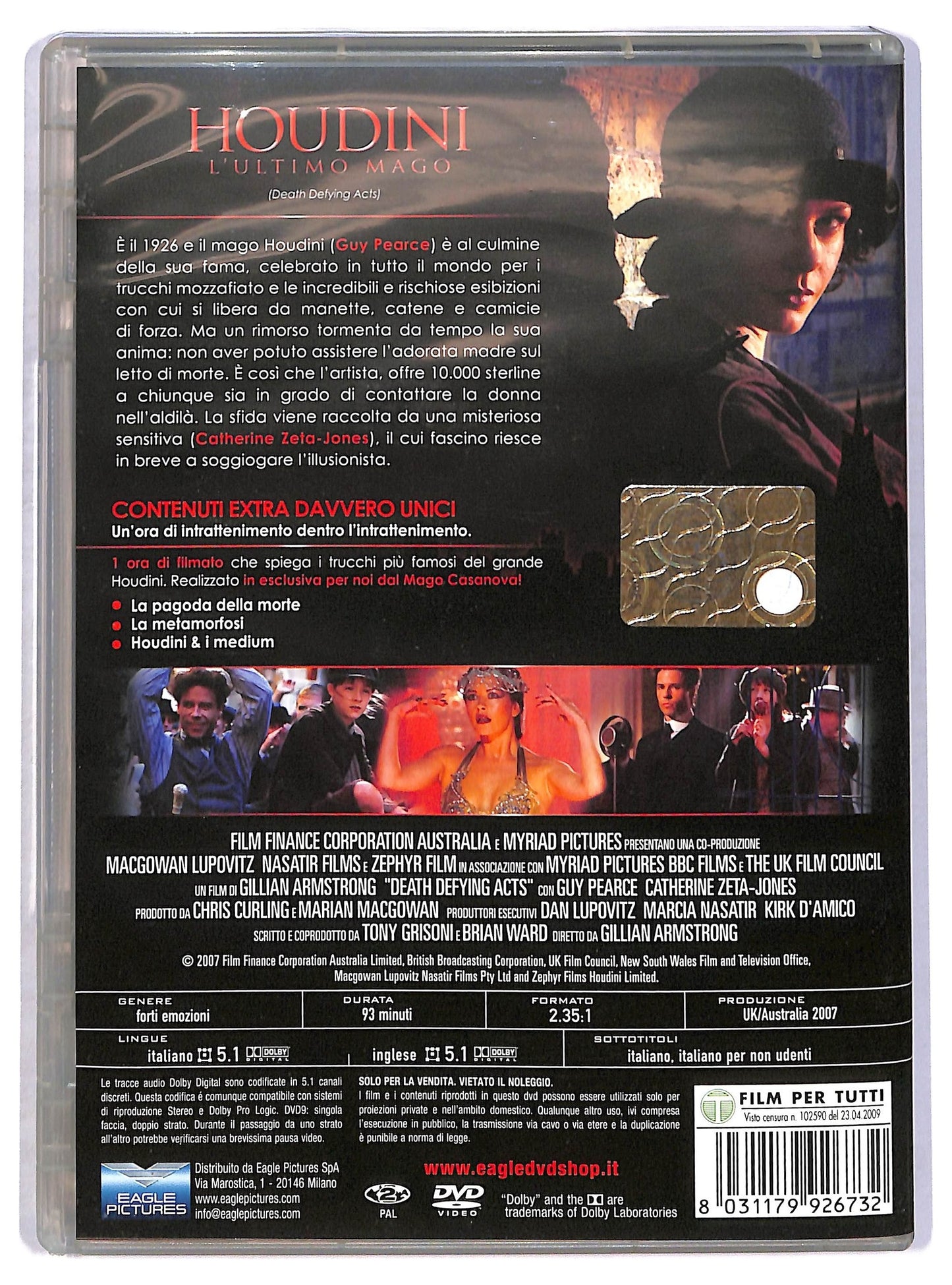 EBOND houdini - l'ultimo mago DVD D797235
