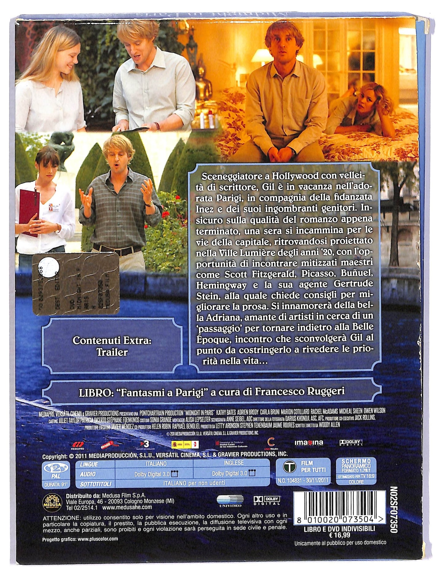 EBOND Midnight in Paris EDIZIONE SPECIALE Libro + DVD D797351