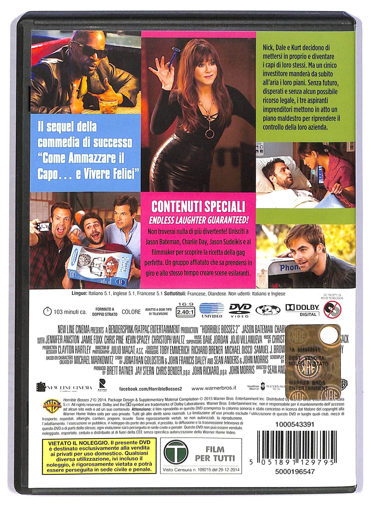 EBOND Come ammazzare il capo 2 DVD D797359