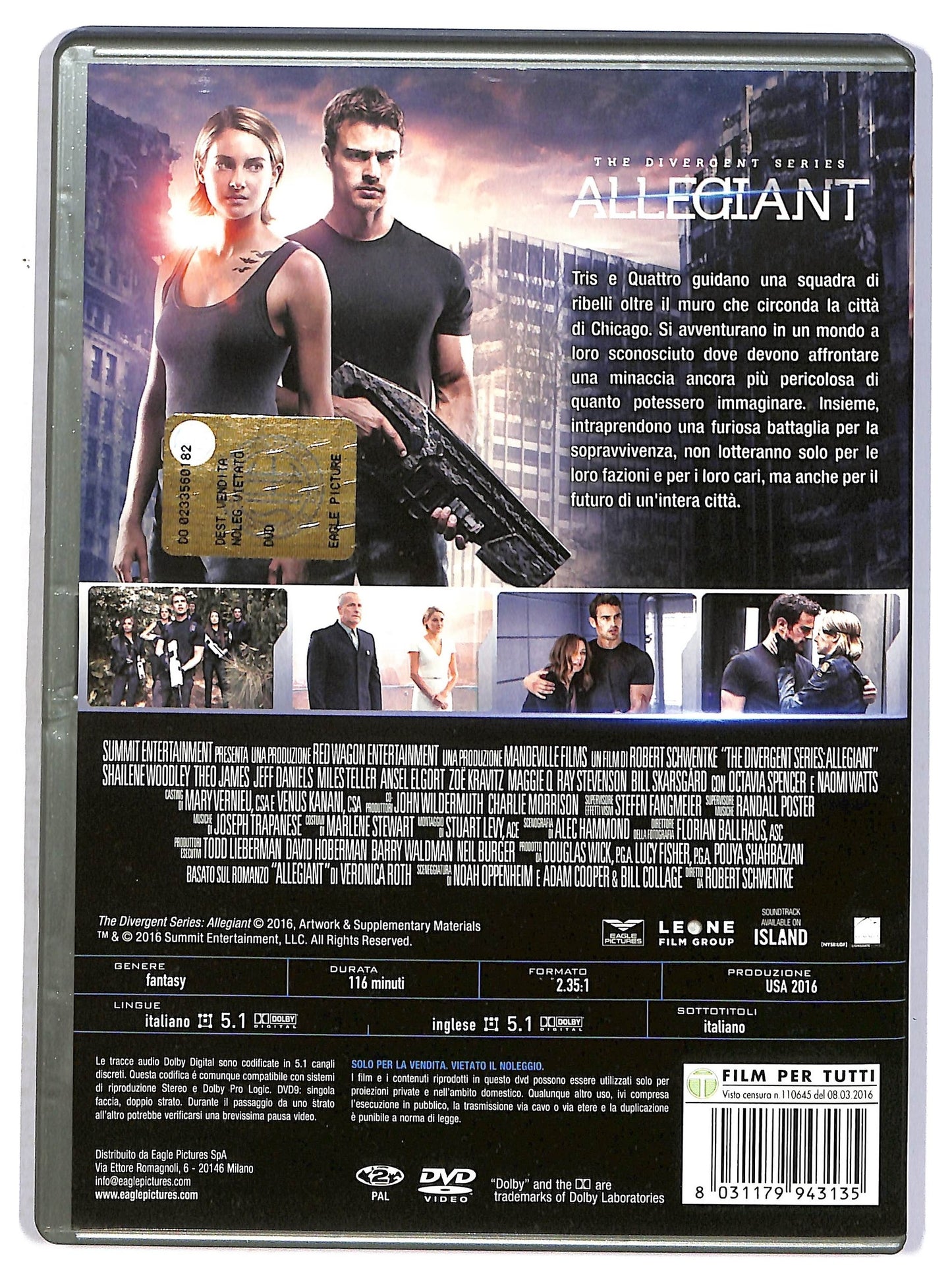 EBOND The Divergent Series -  Allegiant DVD D797405