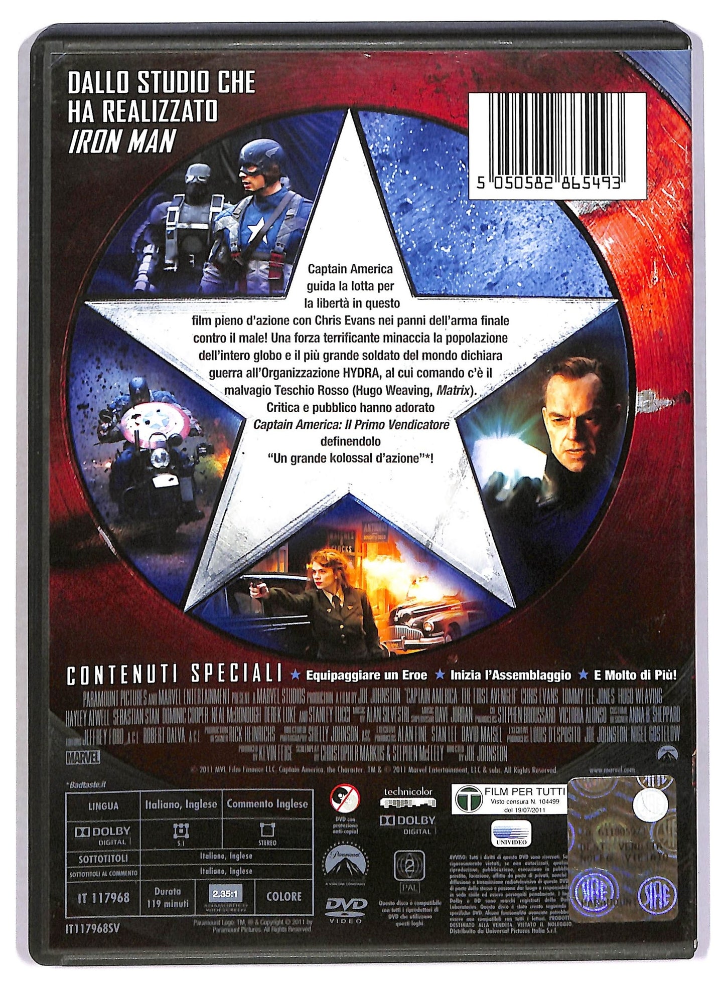 EBOND Captain America - Il primo Vendicatore DVD D797550