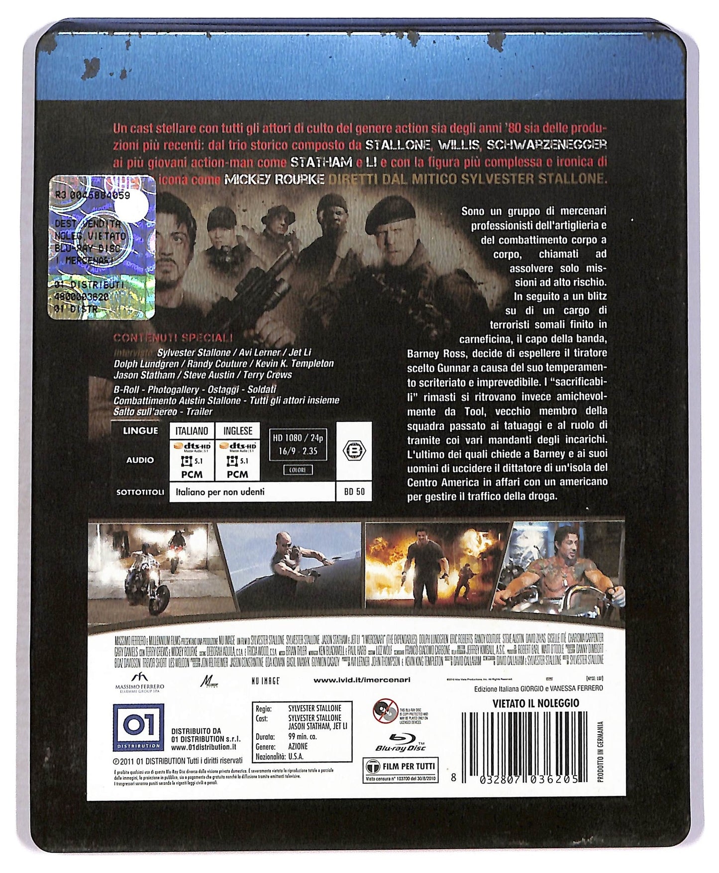 EBOND I Mercenari - The Expendables BLURAY  Steelbook BLURAY D797603