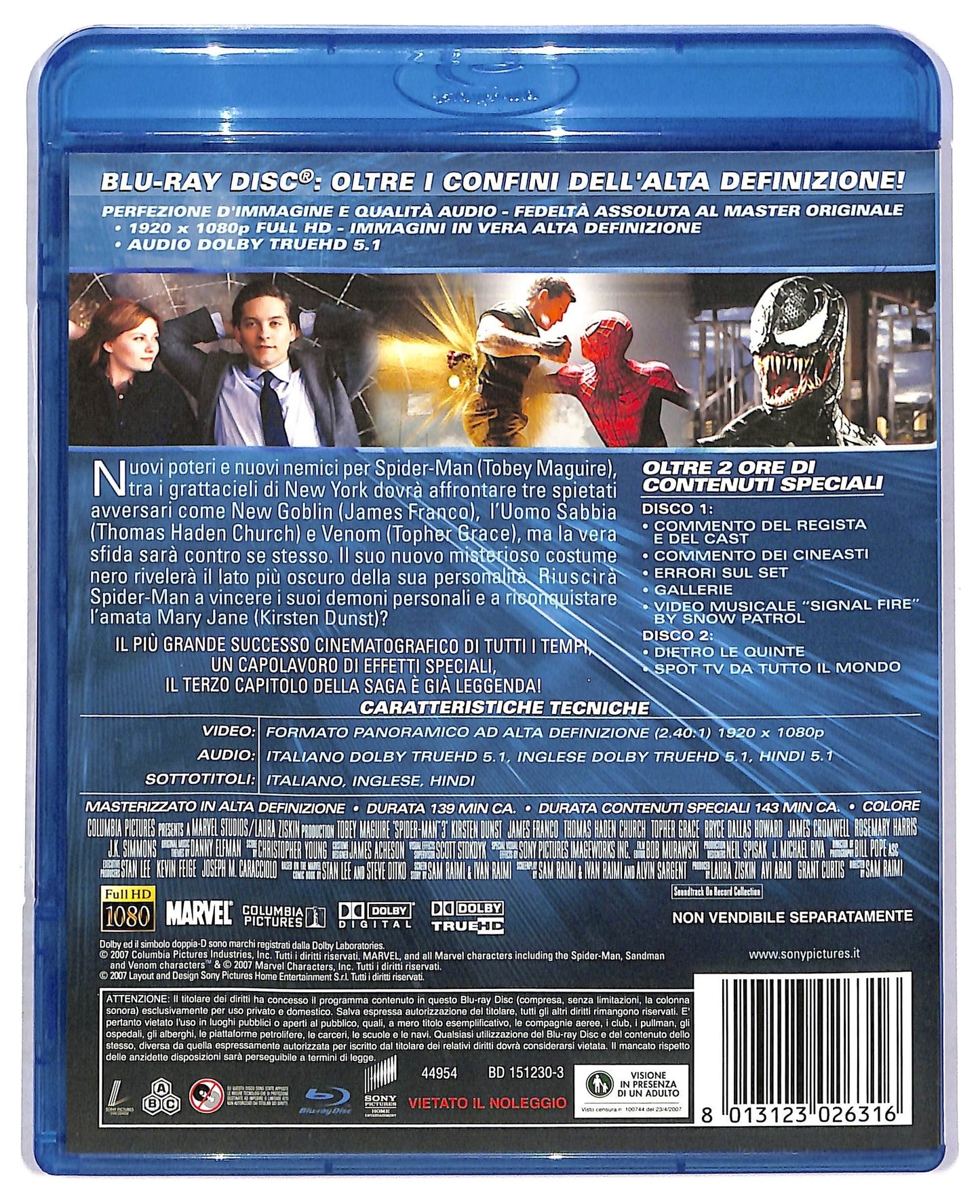 EBOND Spider Man 3 - 2 Dischi BLURAY BLURAY D797608