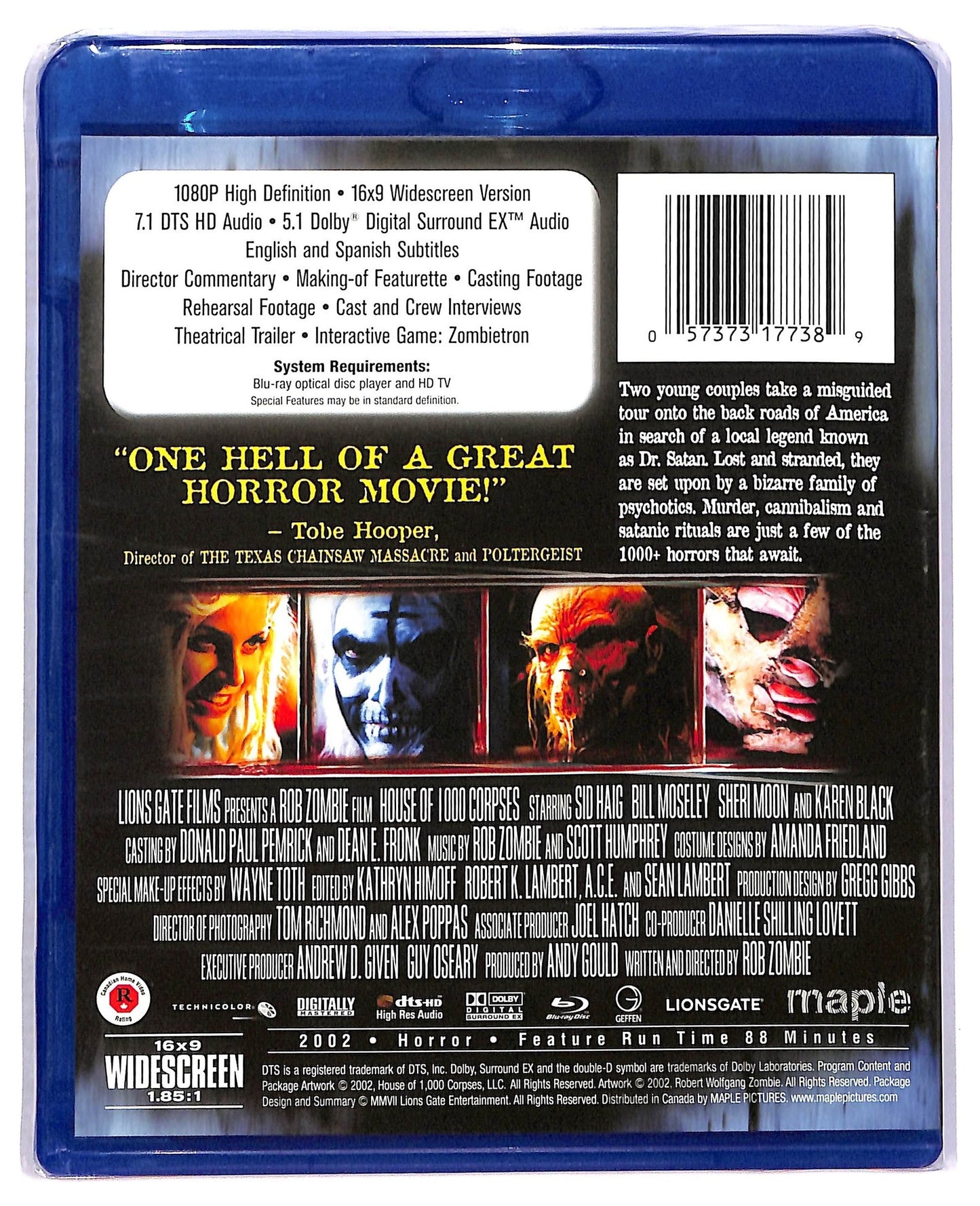 EBOND House Of 1000 Corpses BLURAY BLURAY D797644