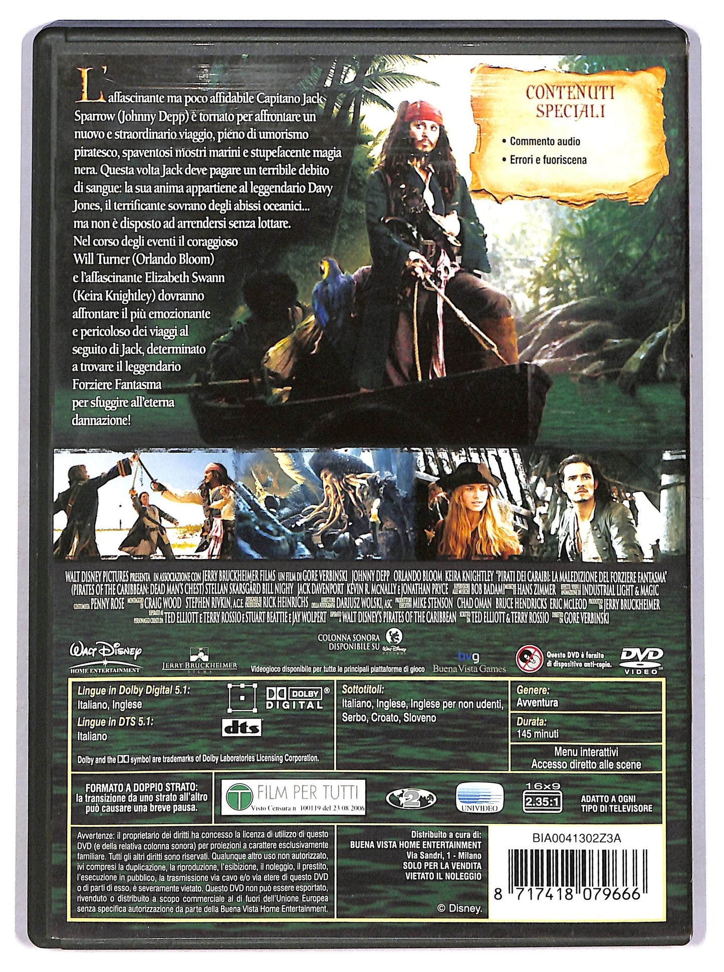 EBOND Pirati dei caraibi la maledizione del forziere fantasma DVD D797825