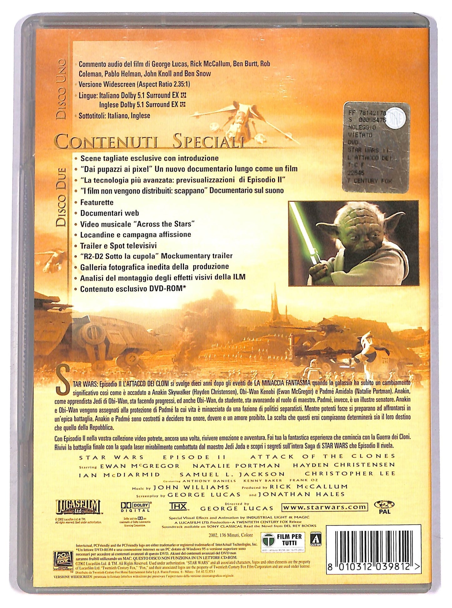 EBOND Star Wars: Episodio II - L'attacco dei cloni DVD D797831