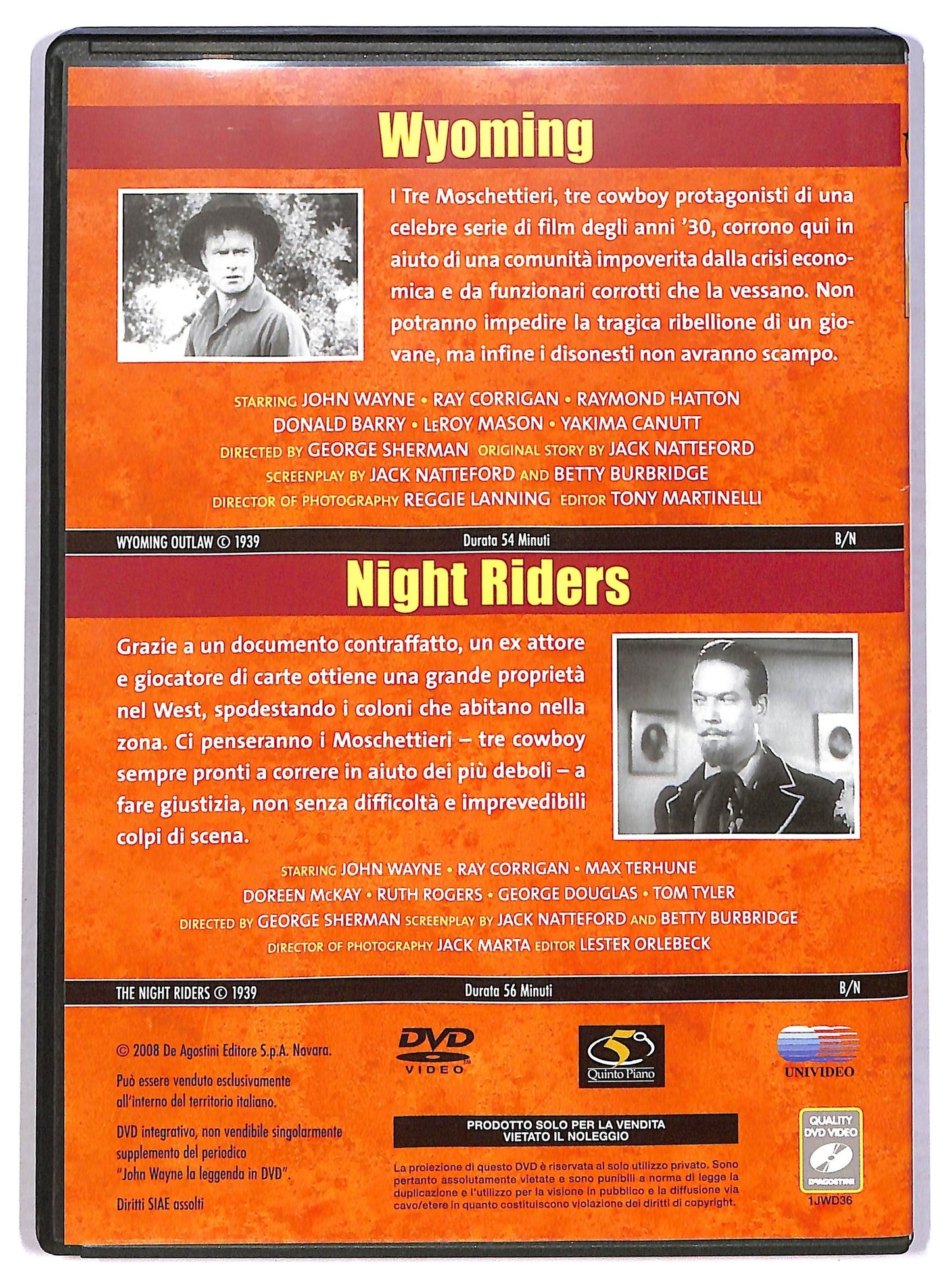 EBOND Wyoming + Night Riders EDITORIALE DVD D797845