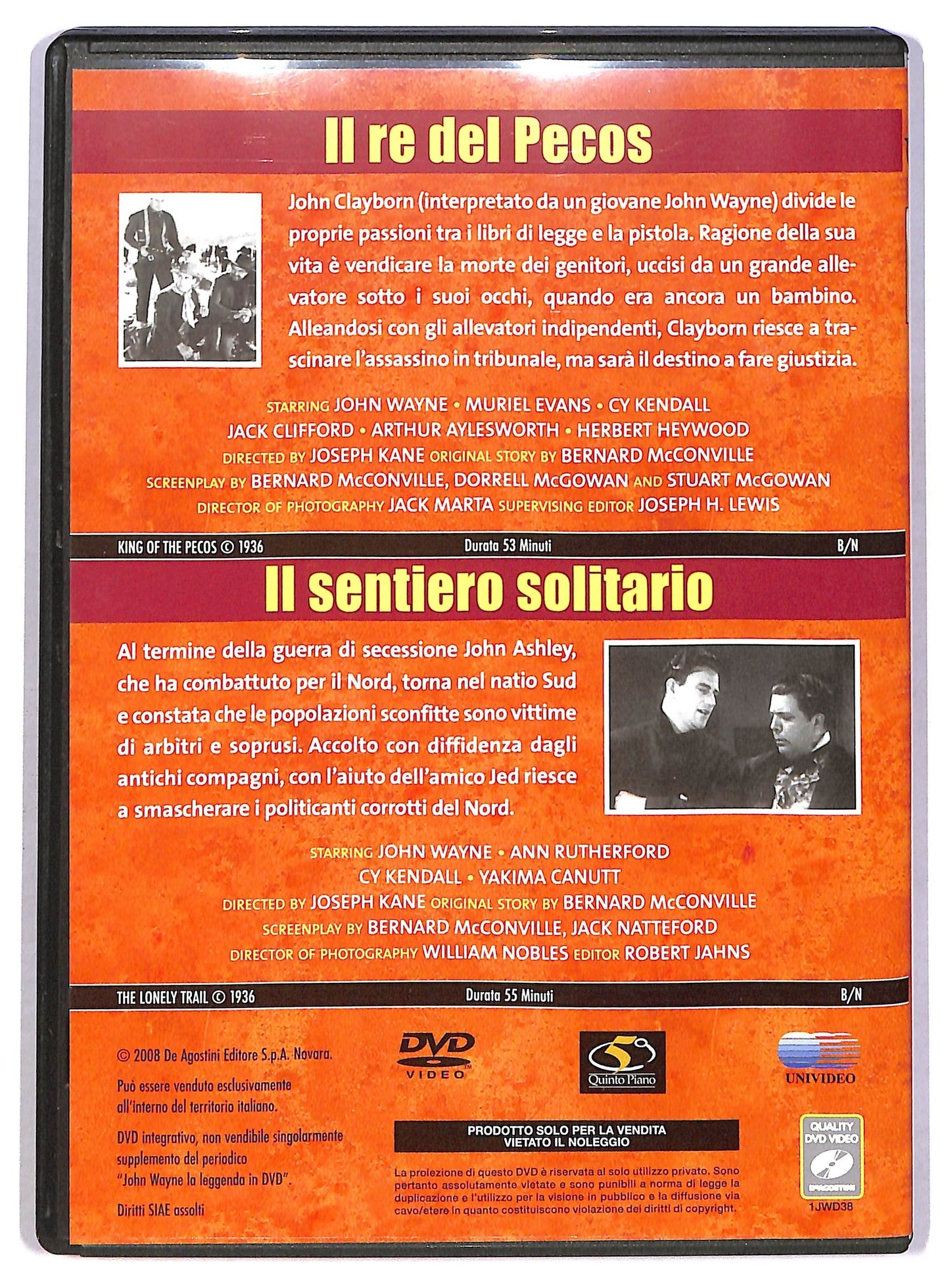 EBOND Il re dei Pecos + Il sentiero solitario EDITORIALE DVD D797849