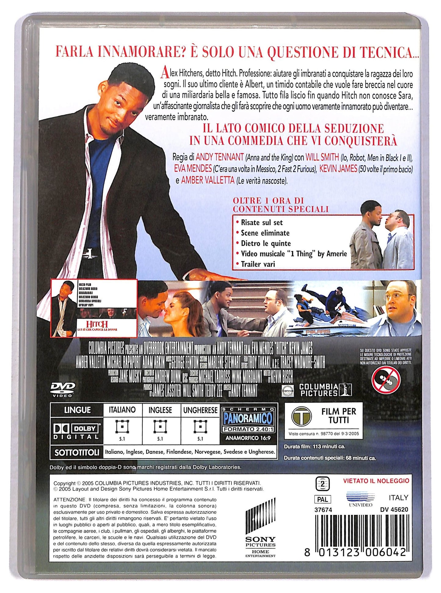 EBOND Hitch - Lui si che capisce le donne DVD D797943