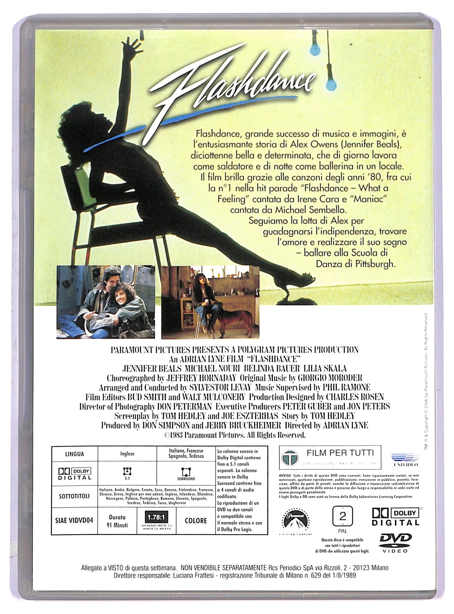 EBOND flashdance EDITORIALE DVD D798048