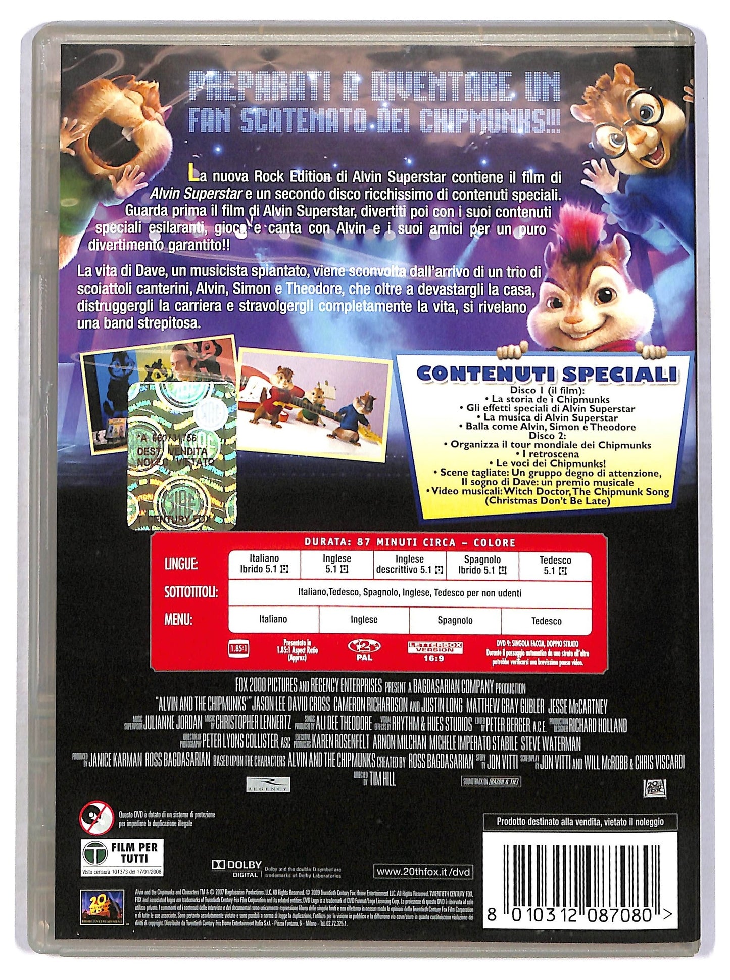 EBOND Alvin Superstar DVD EDizione Doppio Disco D798259