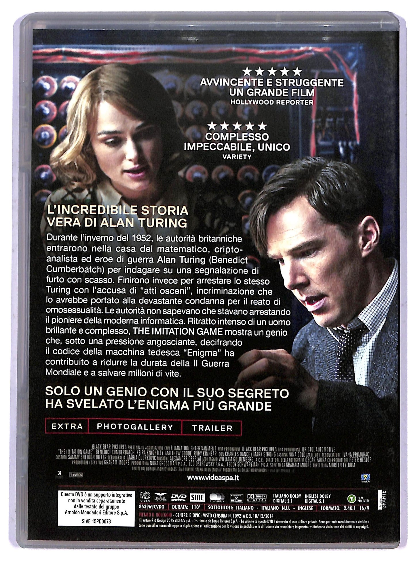 EBOND The Imitation Game  EDITORIALE  DVD D798407