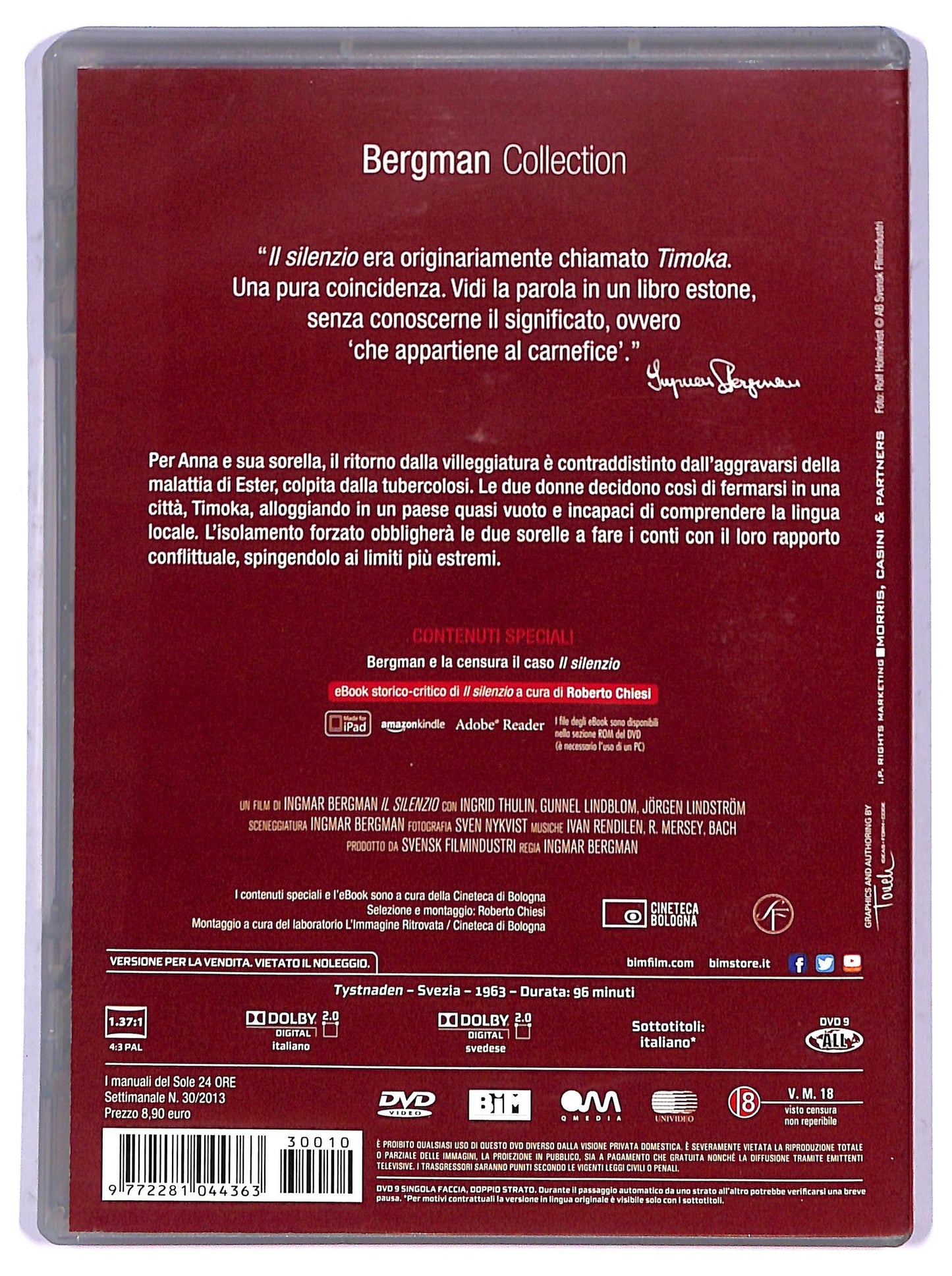 EBOND Il silenzio vol.10 slipcase EDITORIALE  DVD SLIM D798408