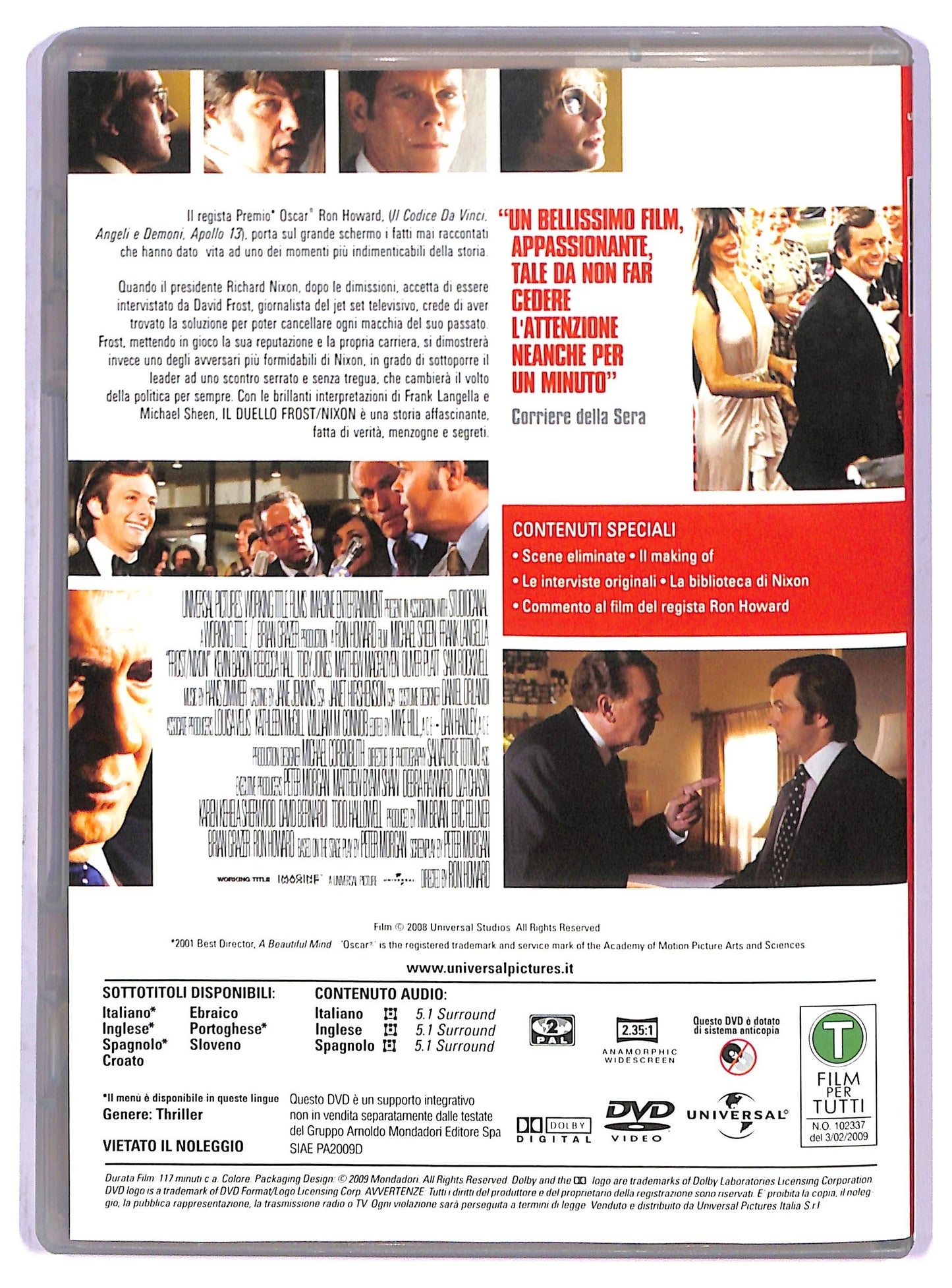 EBOND Frost/Nixon - Il duello EDITORIALE DVD D798514