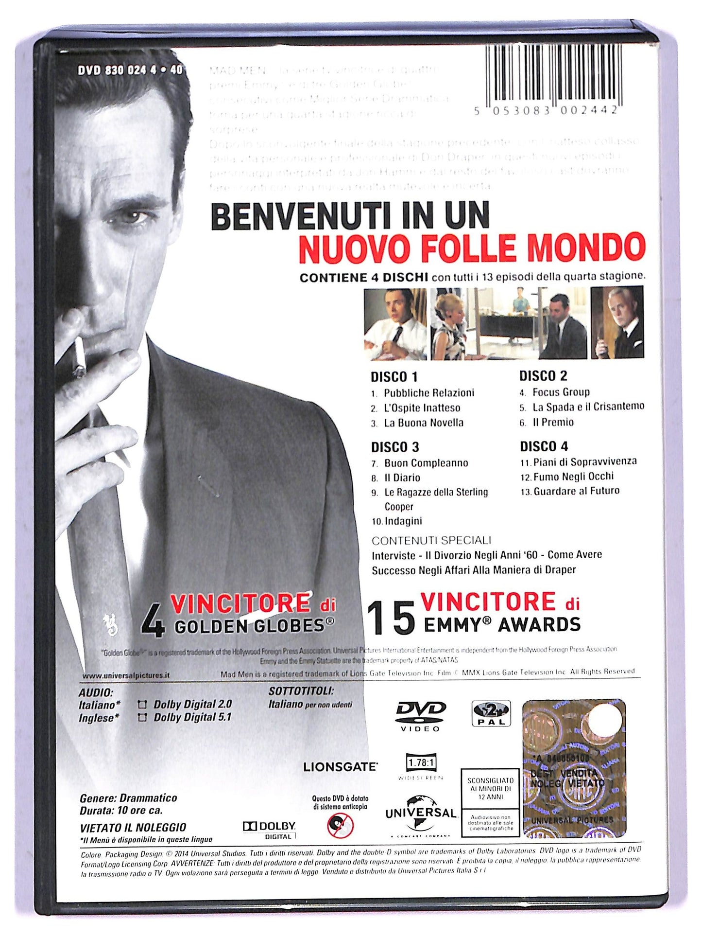EBOND Mad Men , Stagione 4 DVD D798530