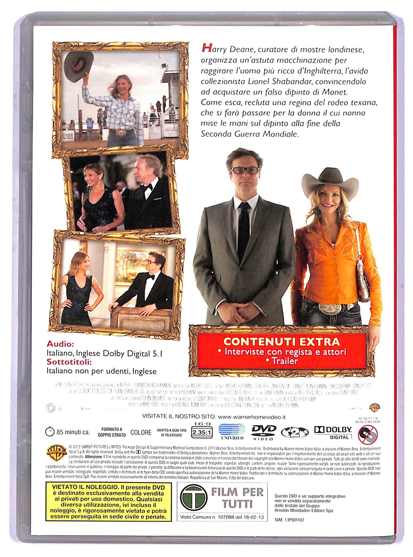 EBOND Gambit - Una truffa a regola d'arte EDITORIALE DVD D798537