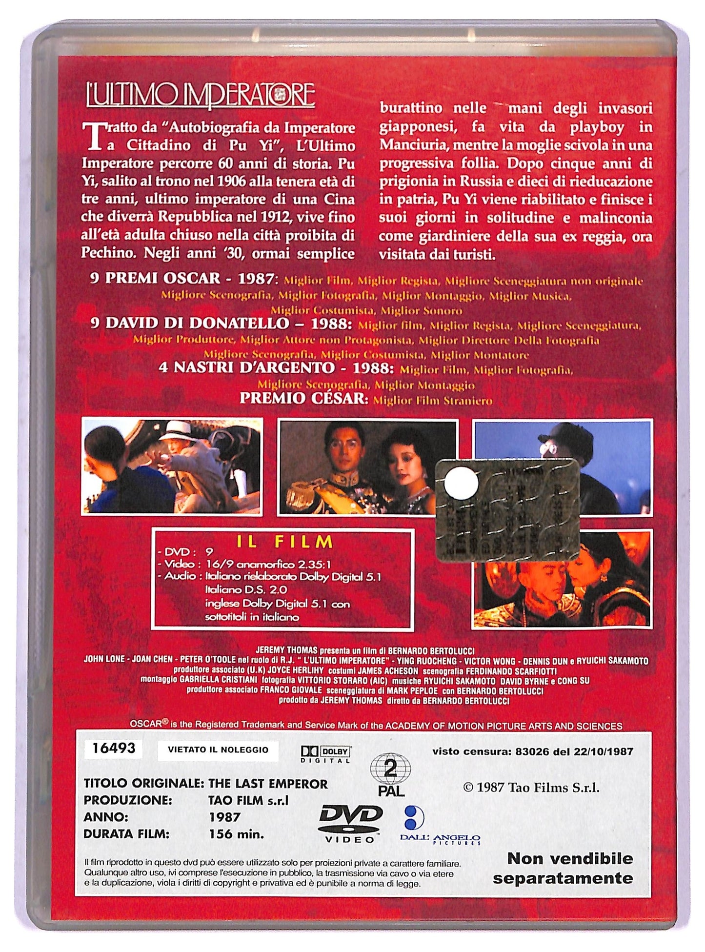 EBOND L'ultimo imperatore EDITORIALE DVD D798625