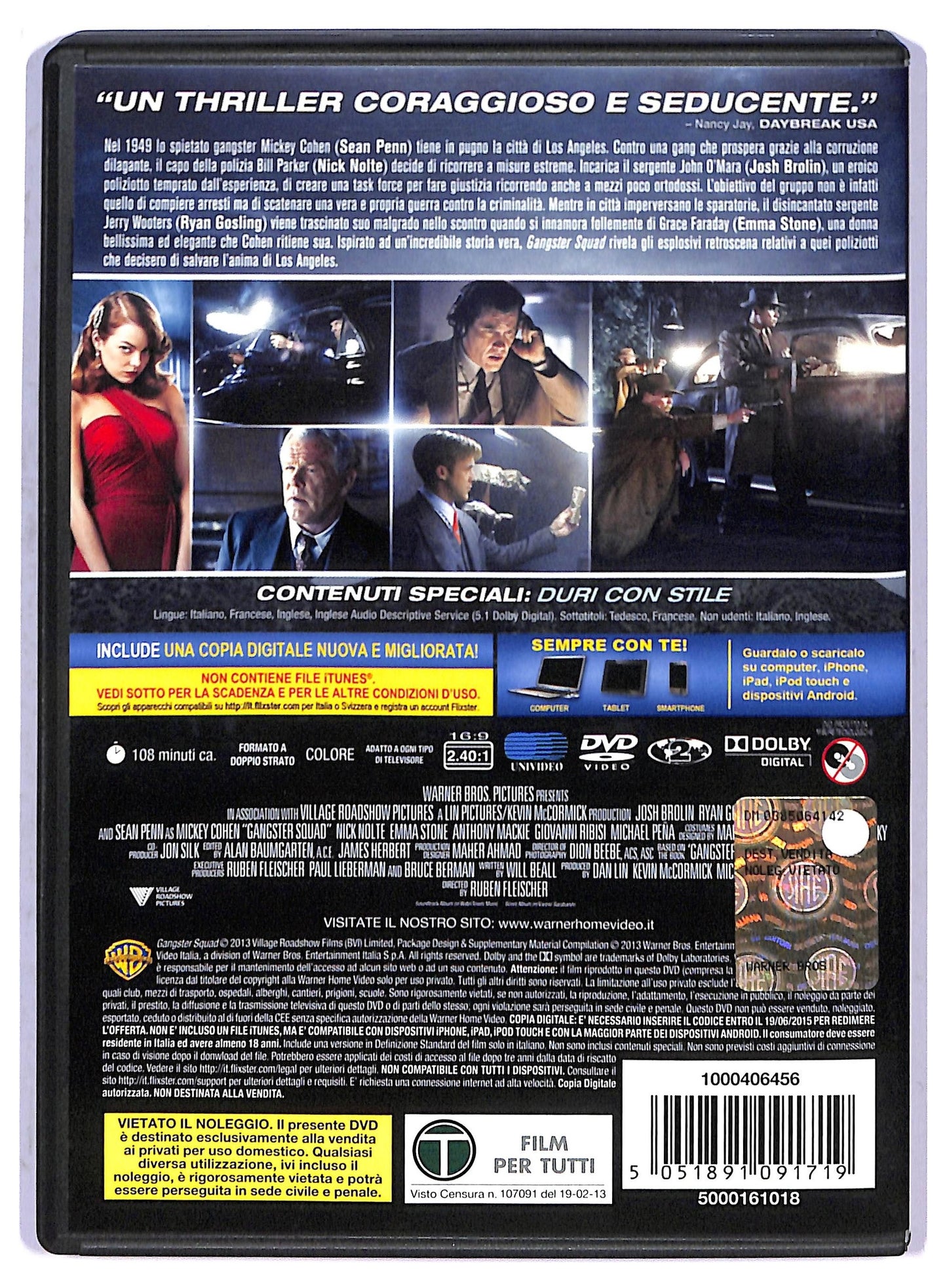 EBOND Gangster Squad  DVD D798660