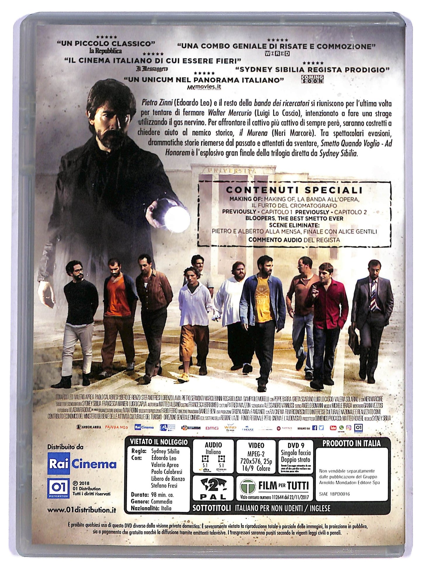 EBOND Smetto quando voglio - Ad honorem EDITORIALE DVD D798909
