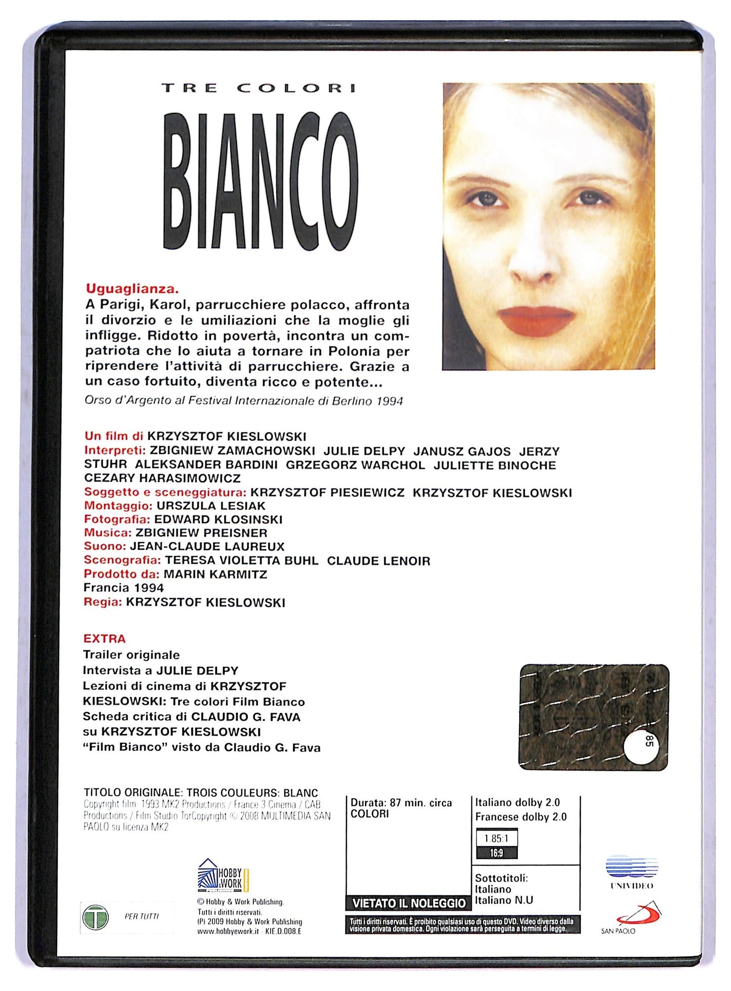 EBOND Tre colori - Film bianco EDITORIALE DVD D798912