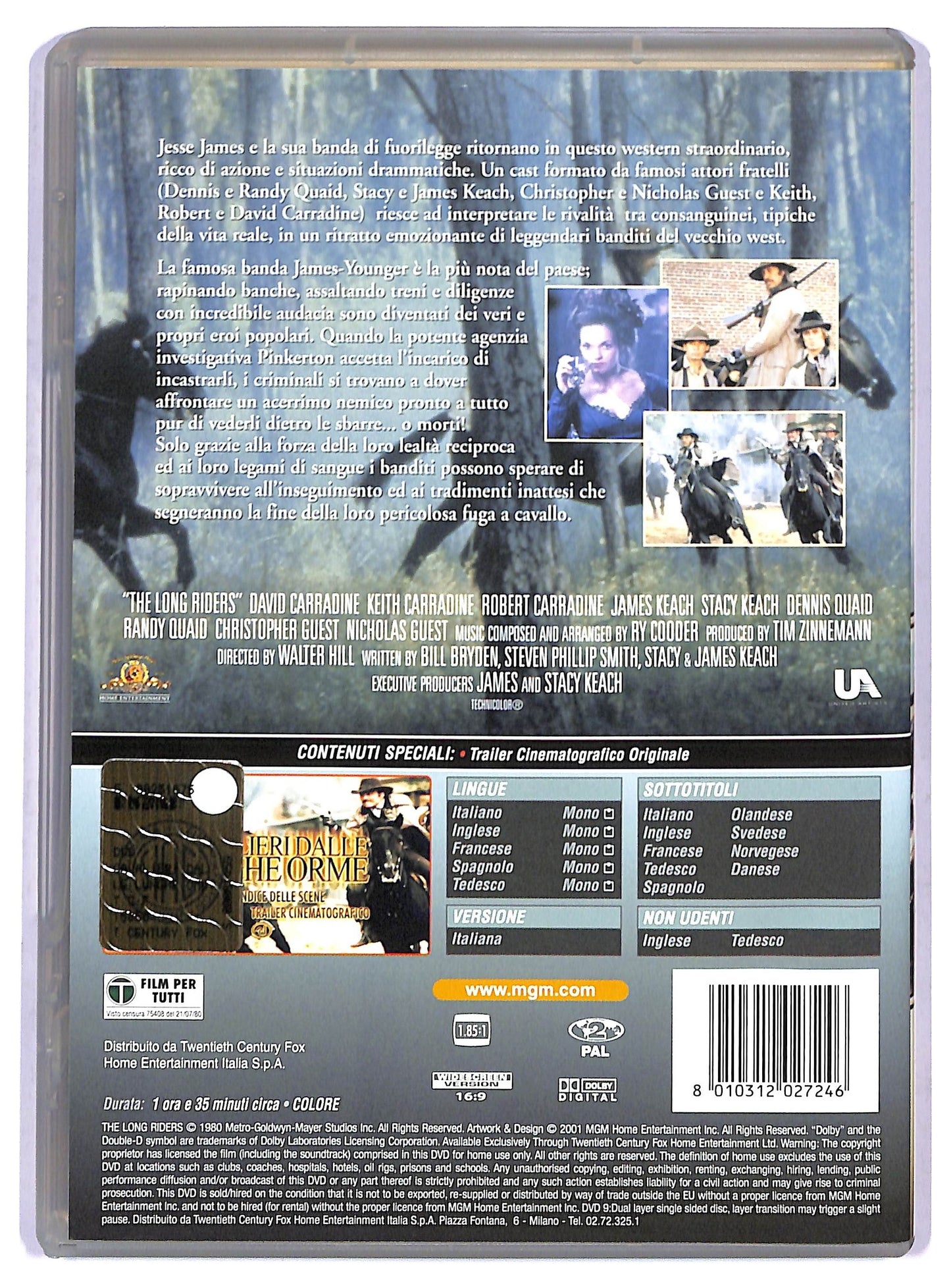 EBOND I cavalieri dalle lunghe ombre DVD D798914