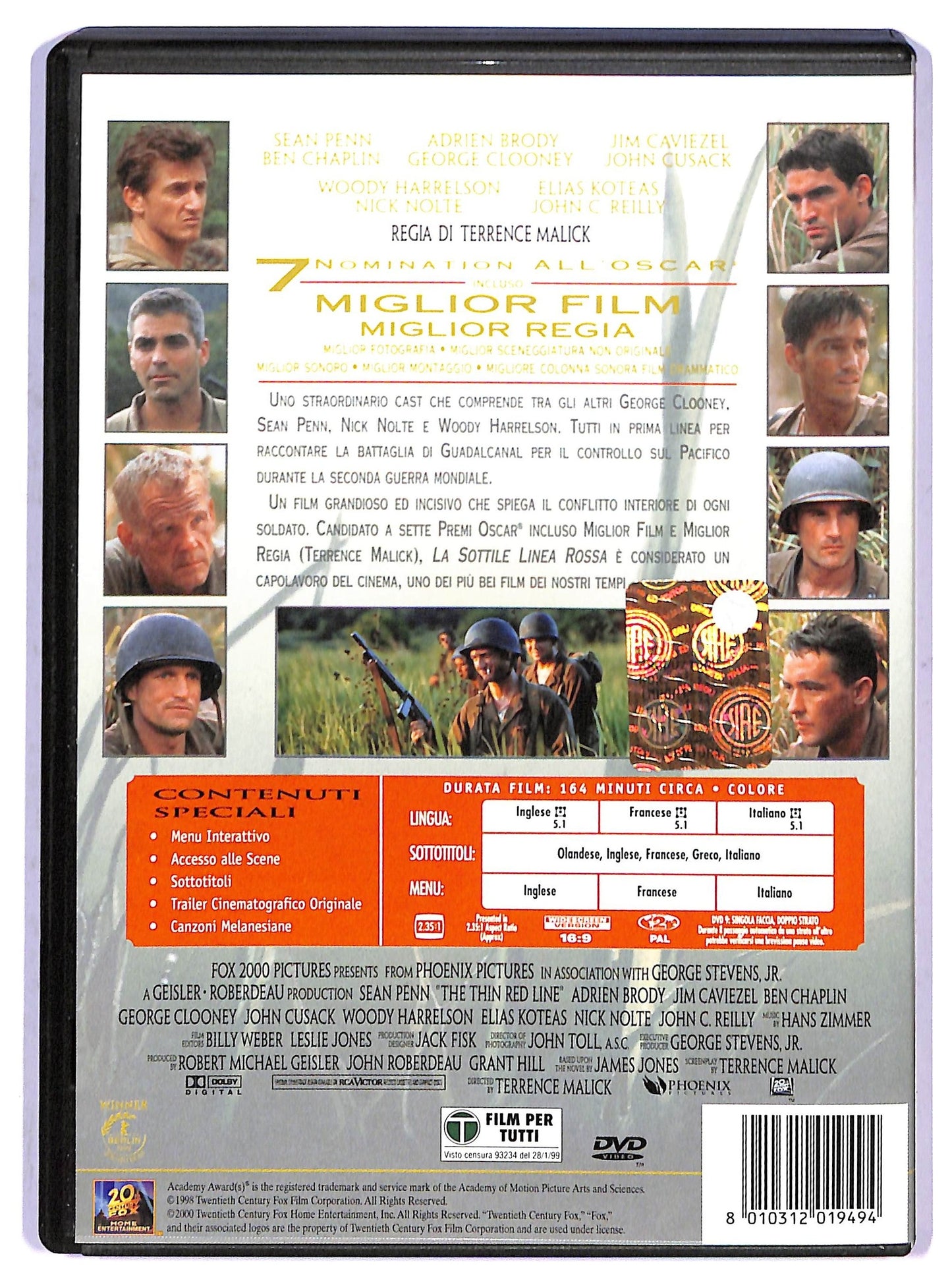 EBOND La Sottile Linea Rossa  DVD D799007