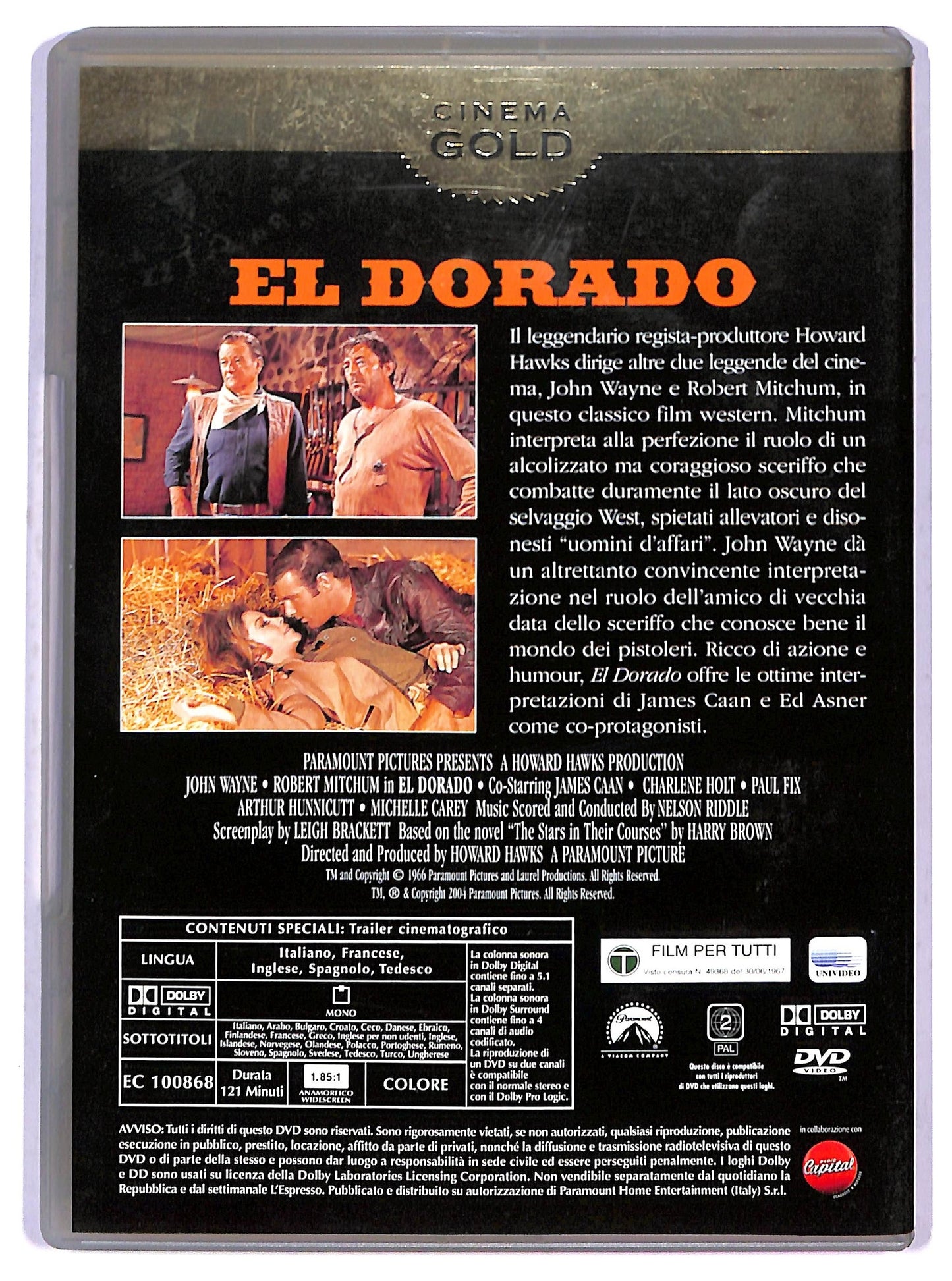 EBOND Cinema Gold - El Dorado EDITORIALE DVD D799030