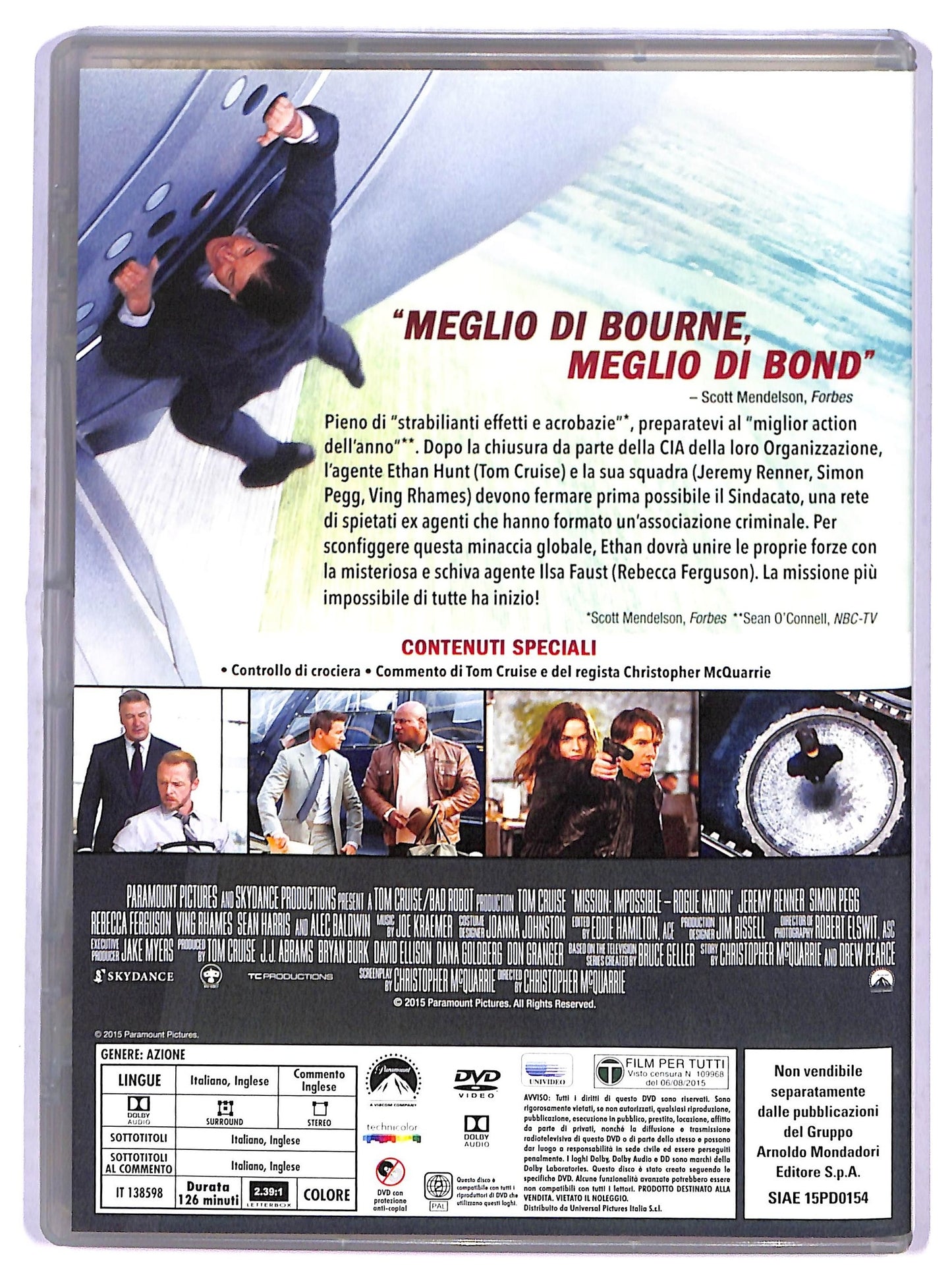 EBOND Mission: Impossible  Rogue Nation EDITORIALE DVD D799032