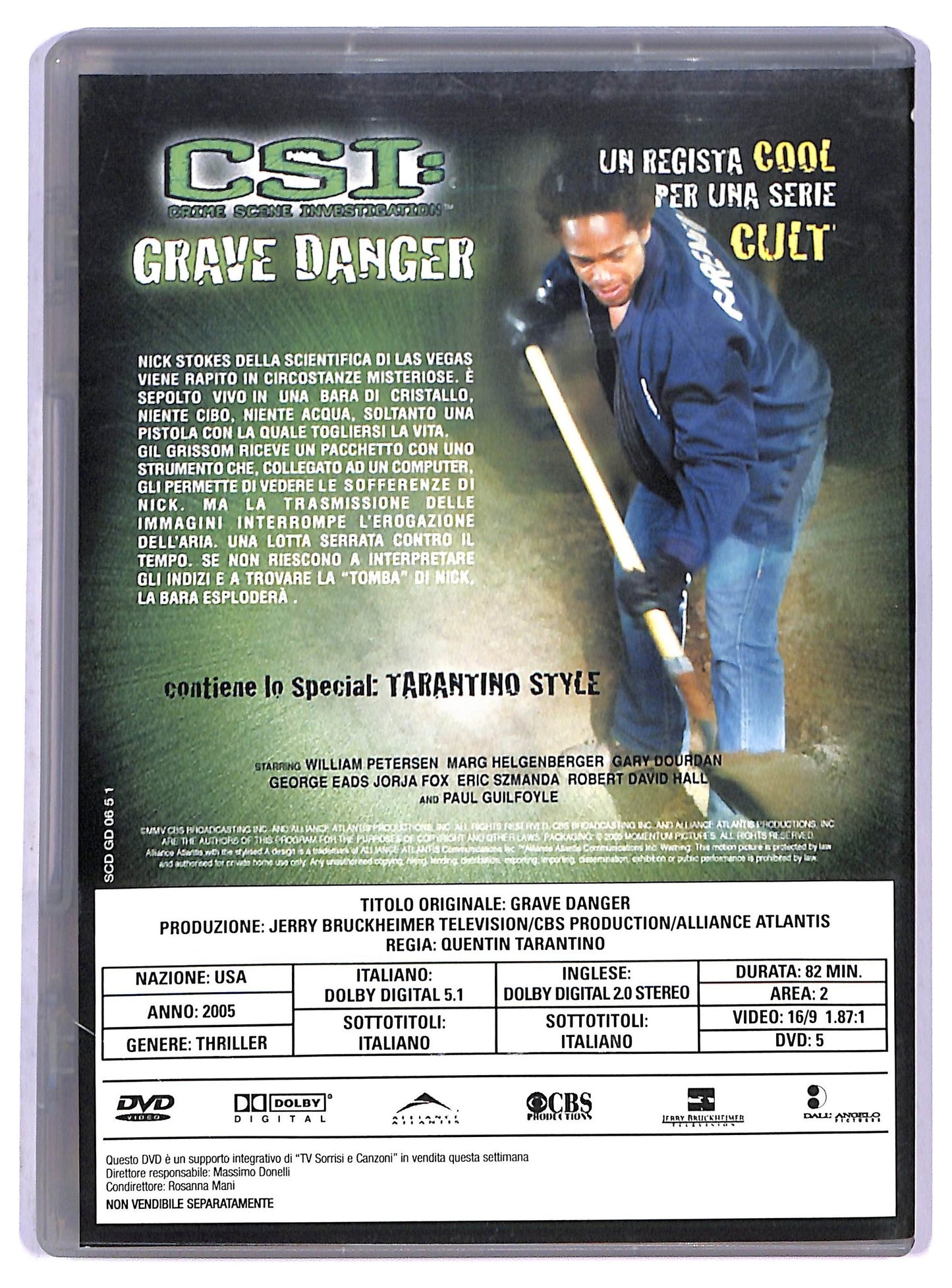 EBOND Csi Grave Danger Di Quentin Tarantino EDITORIALE DVD D799147