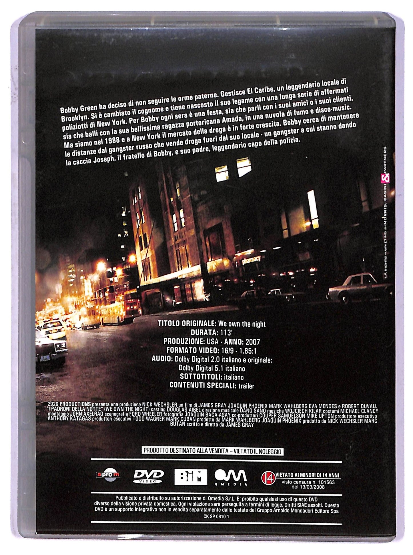 EBOND I Padroni Della Notte EDITORIALE DVD D799338