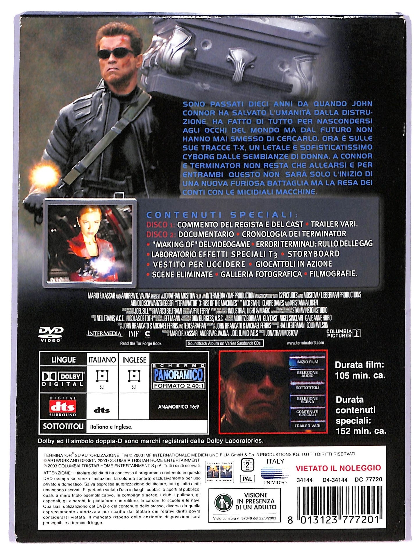 EBOND Terminator 3  DVD  Slipcase SLIM D799420
