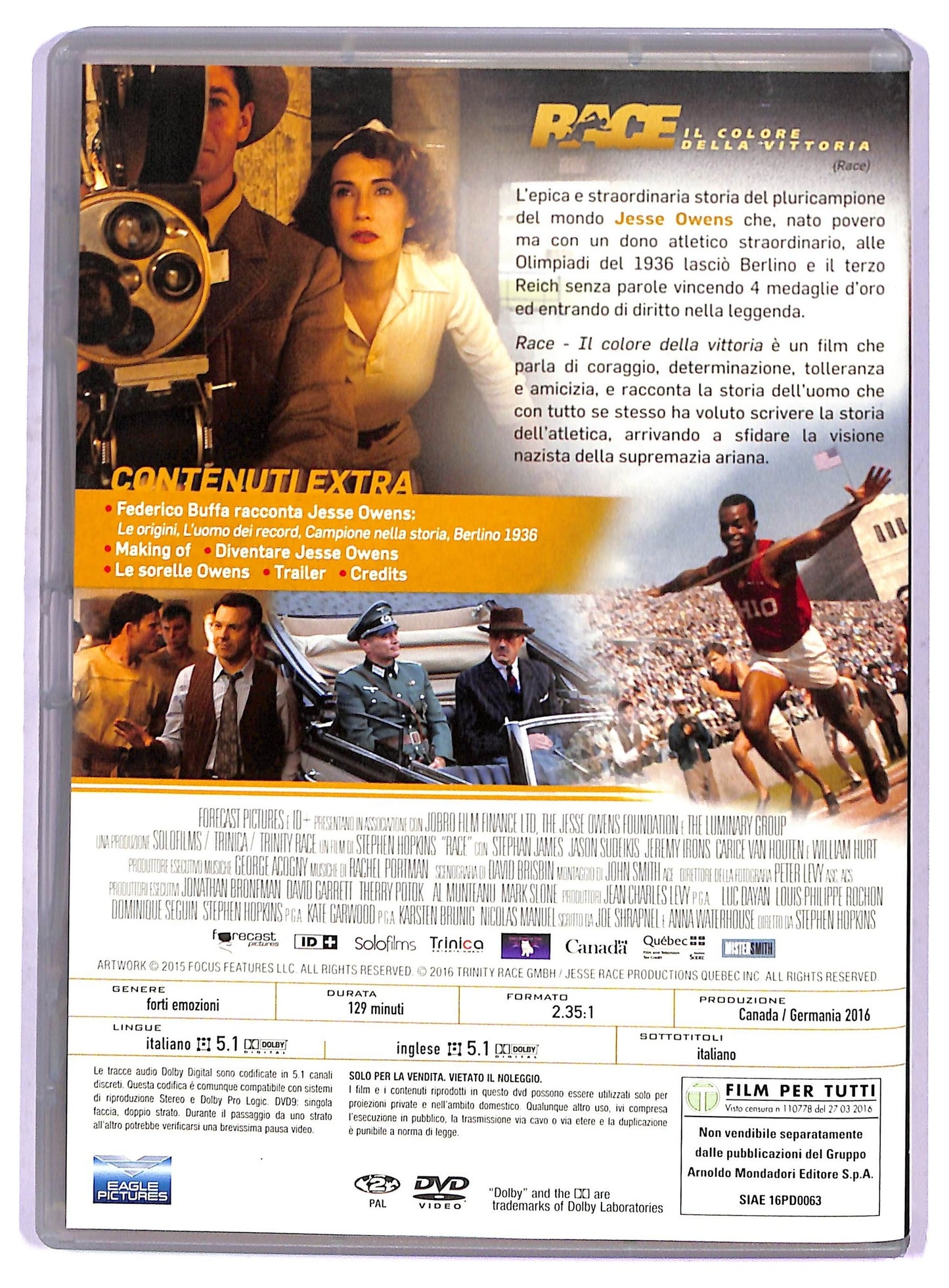 EBOND Race - Il colore della vittoria EDITORIALE DVD D799531