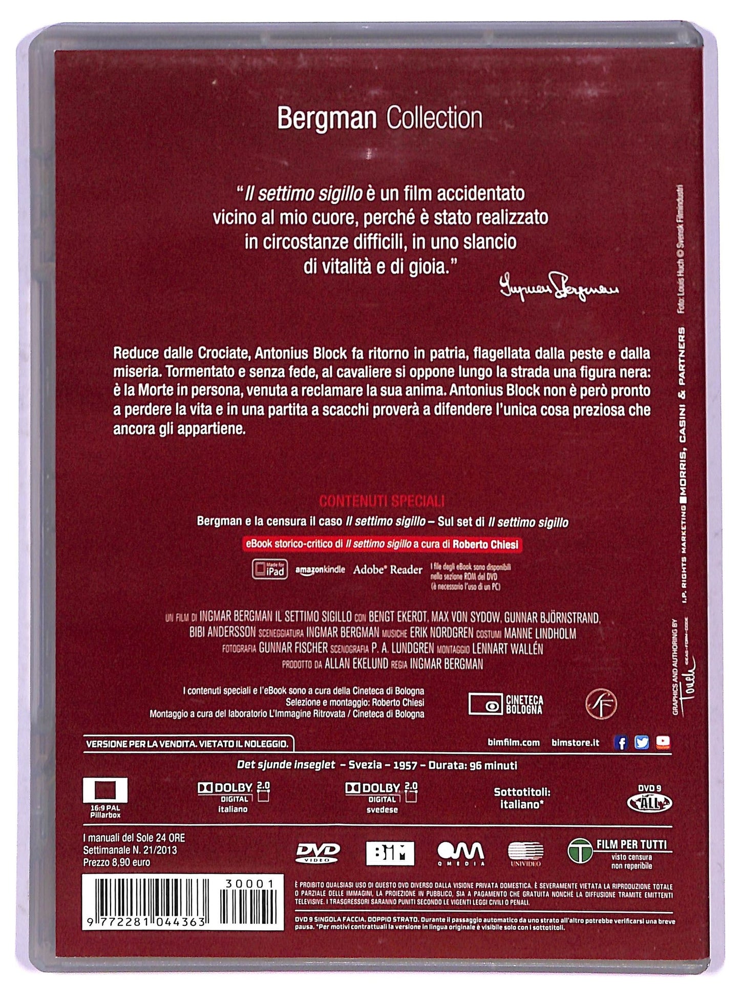 EBOND Il settimo sigillo vol.1 slipcase EDITORIALE  DVD SLIM D799552