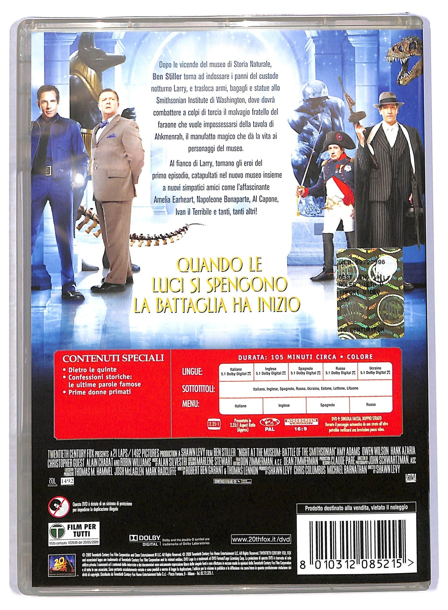 EBOND Una notte al museo 2 - La fuga DVD D799826