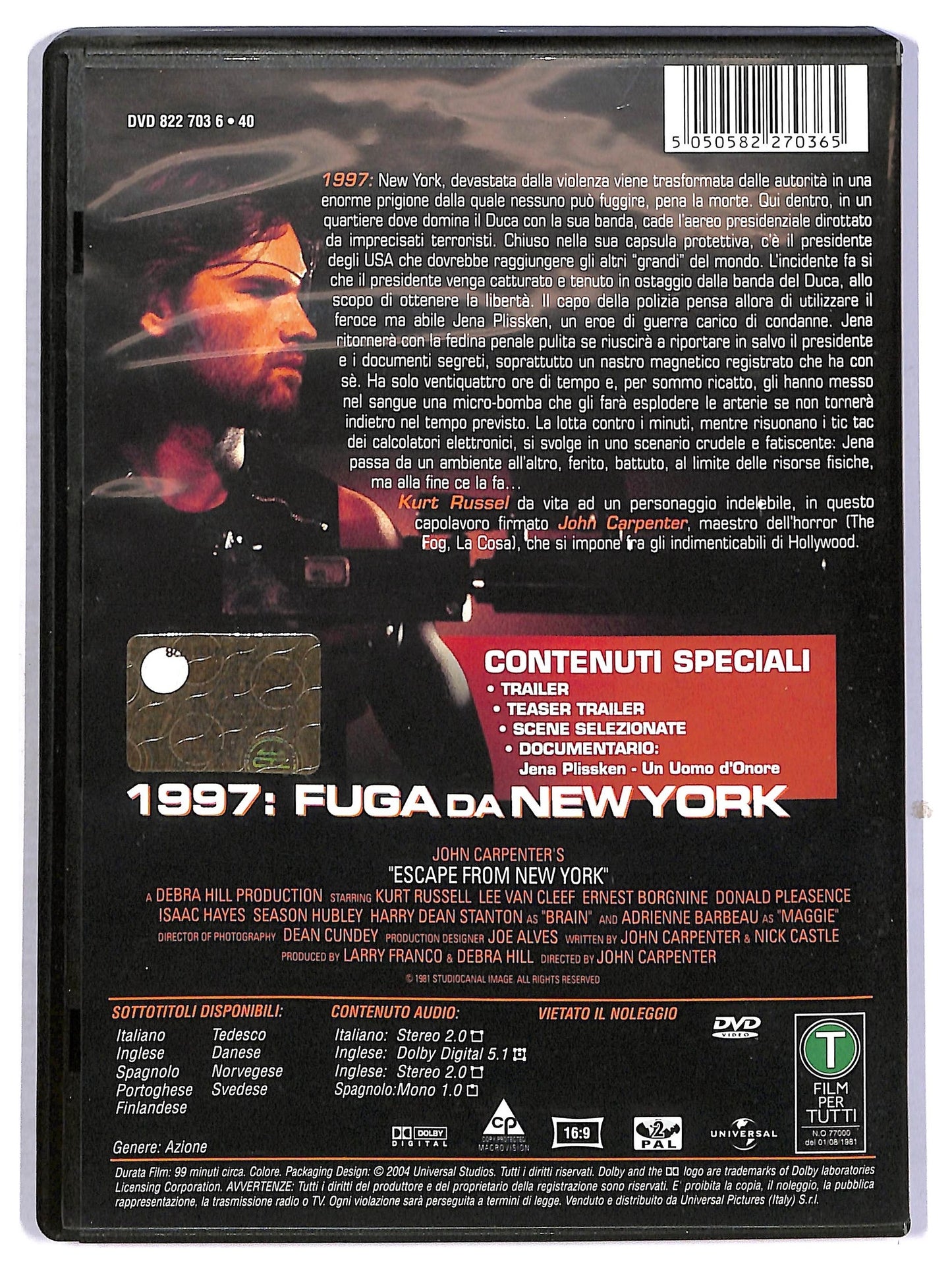 EBOND 1997 fuga da New York DVD D799852
