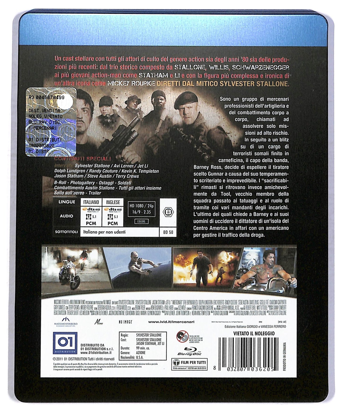 EBOND I Mercenari - The Expendables BLURAY  Steelbook BLURAY D799942