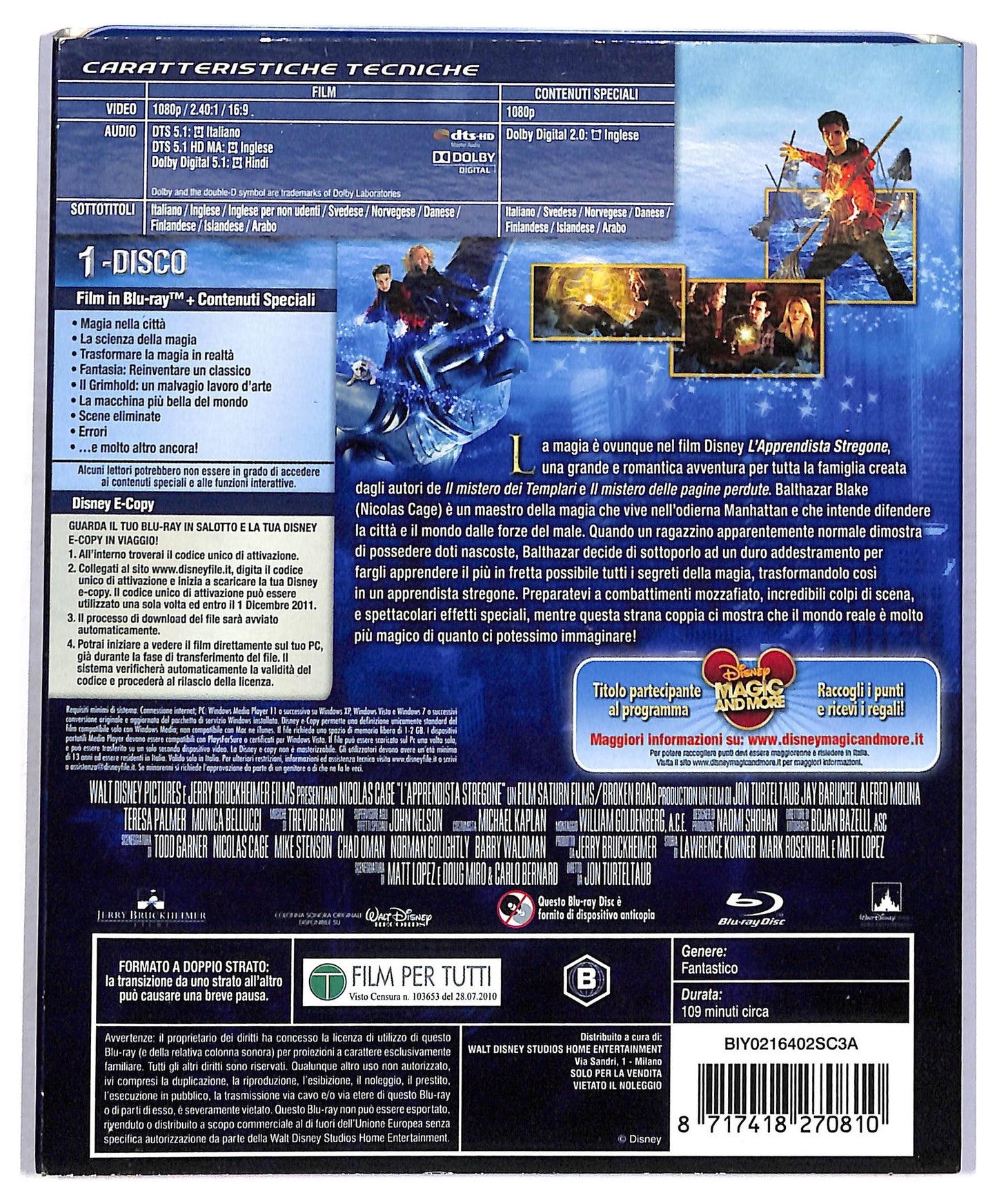 EBOND L'apprendista stregone ( non contiene Disney E-copy) BLURAY D799949