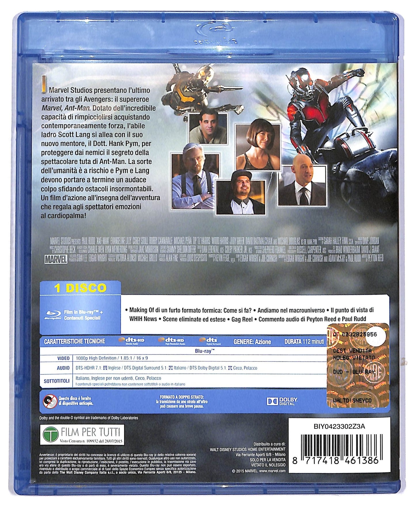 EBOND ant - man BLURAY D799950