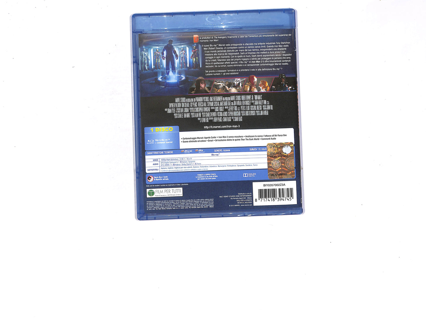 EBOND Iron Man 3 BLURAY BLURAY D800019