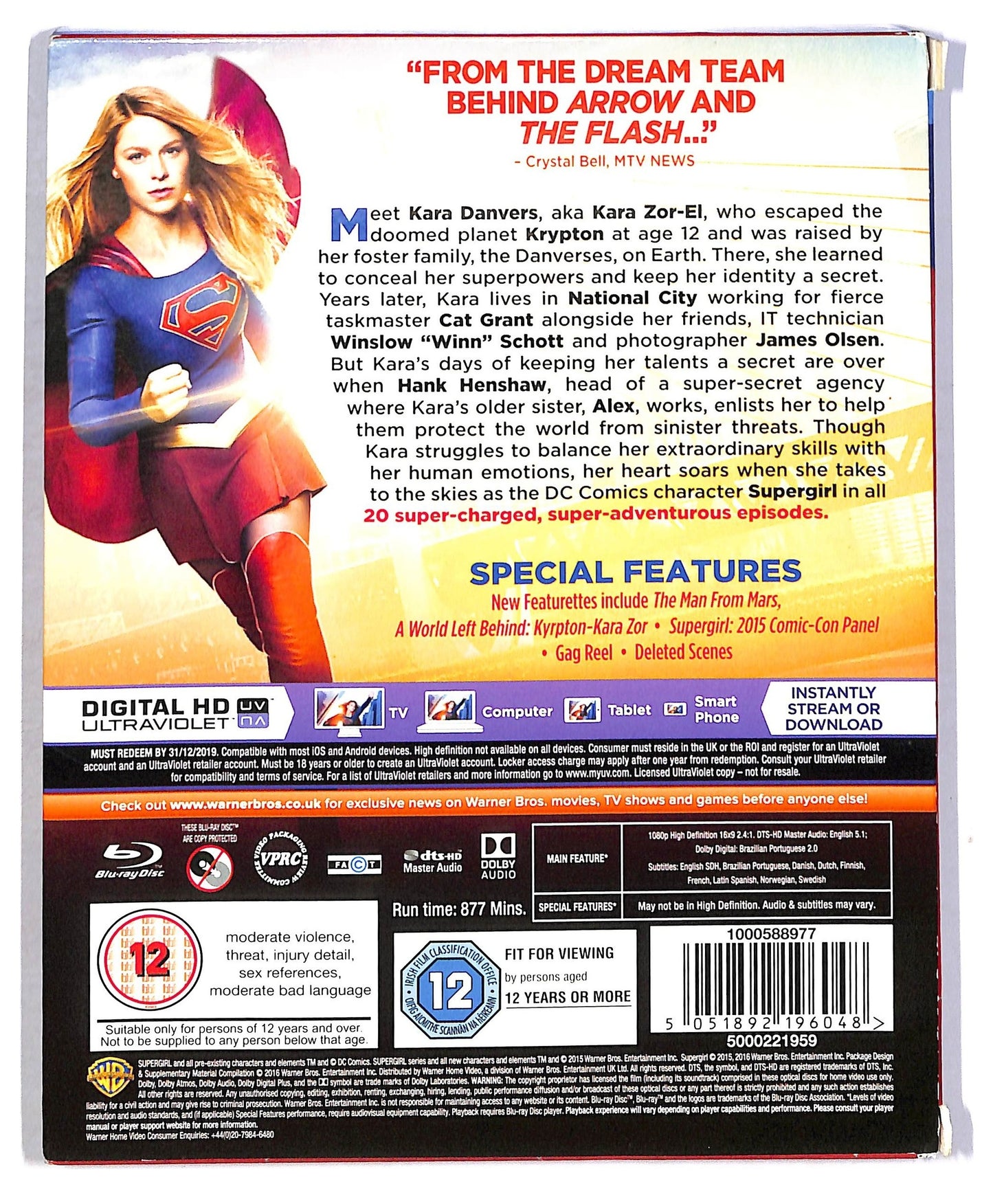 EBOND Supergirl: The Complete First Season (4 BLURAY) [Edizione: Regno Unito] [Edizione: Regno Unito] BLURAY D800149