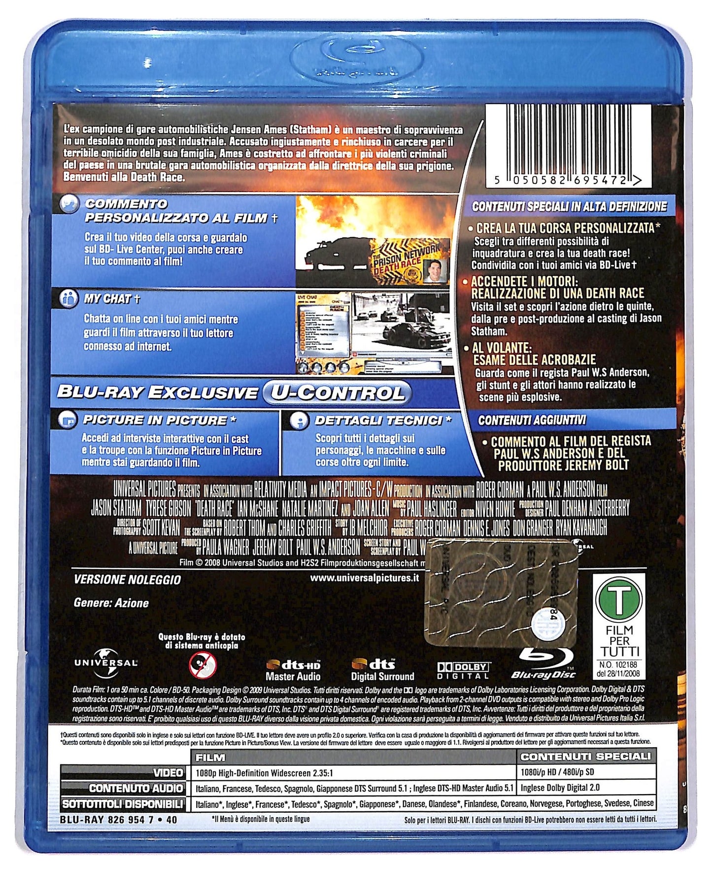 EBOND Death Race (film) Noleggio BLURAY D800153