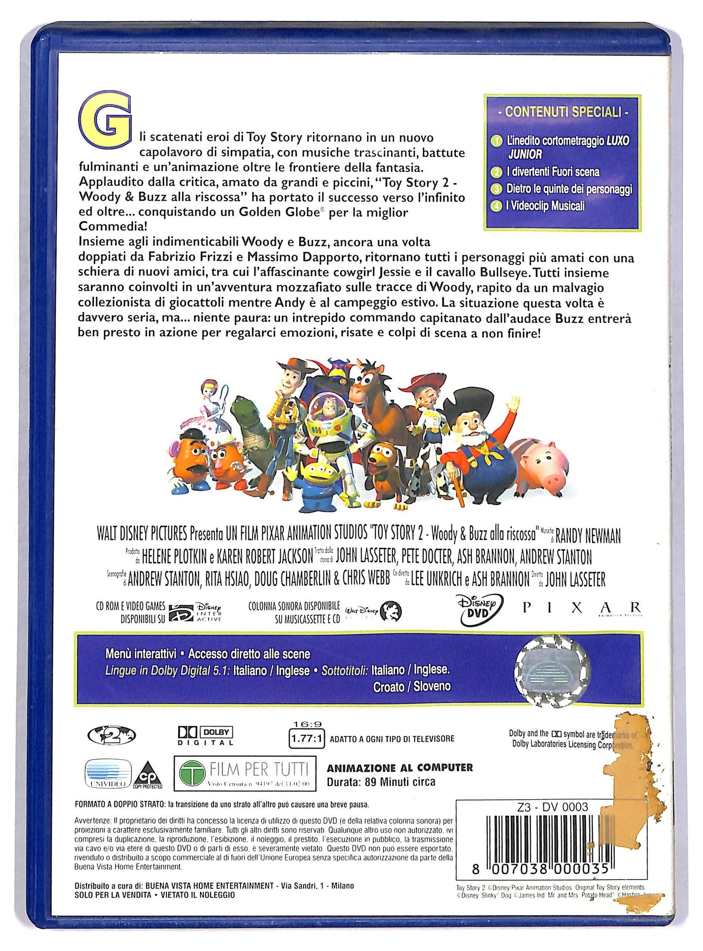 EBOND Toy Story 2 - Woody e Buzz alla riscossa DVD D800203