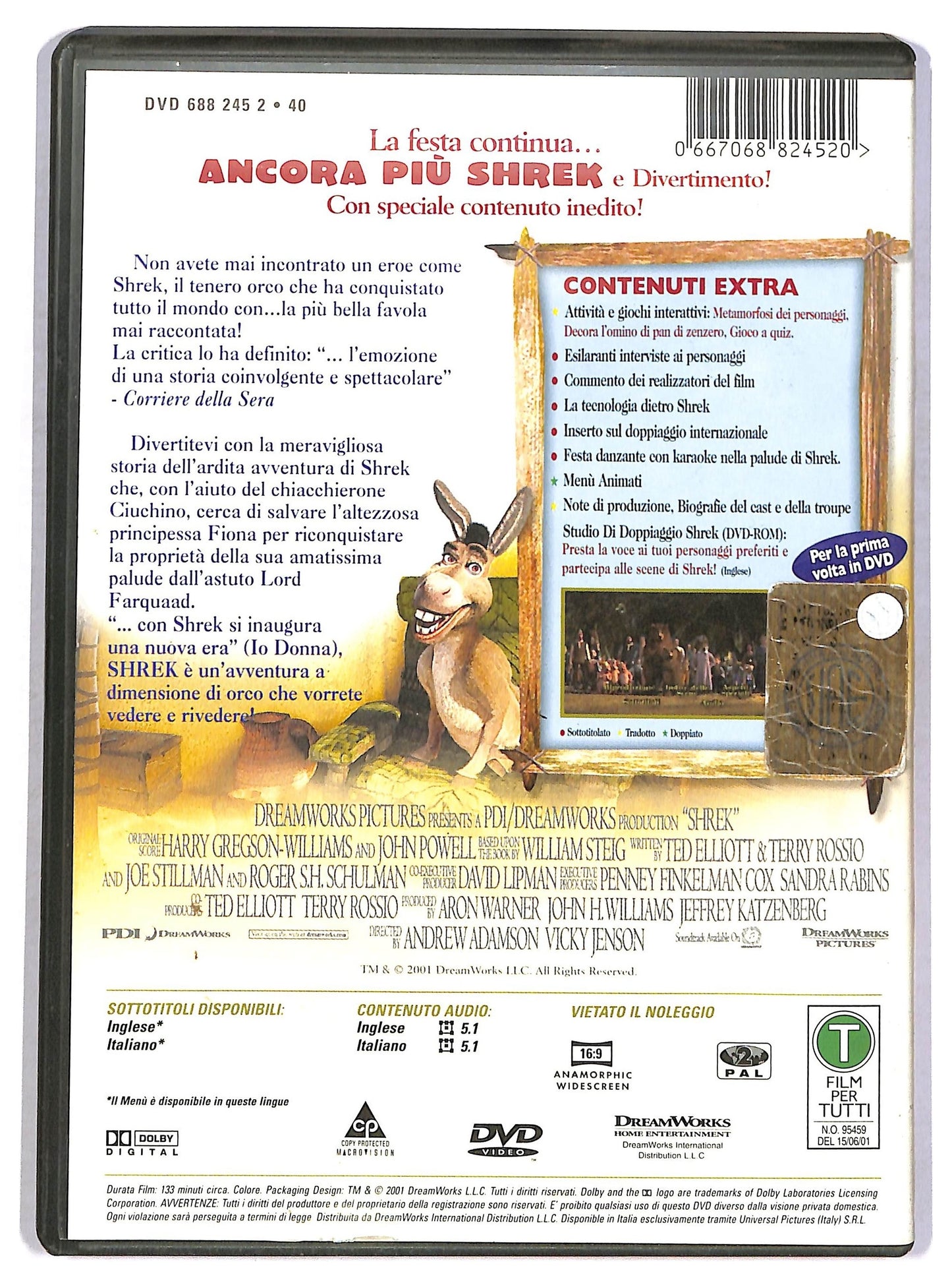 EBOND shrek DVD D800206
