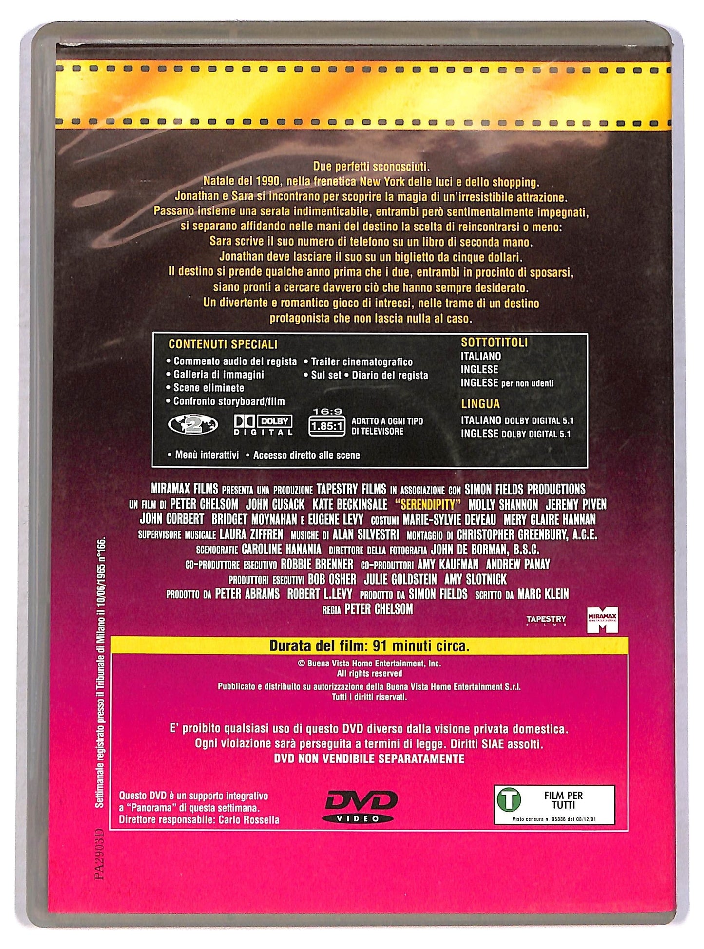 EBOND Quando l'amore e magia - Serendipity  EDITORIALE DVD D800208