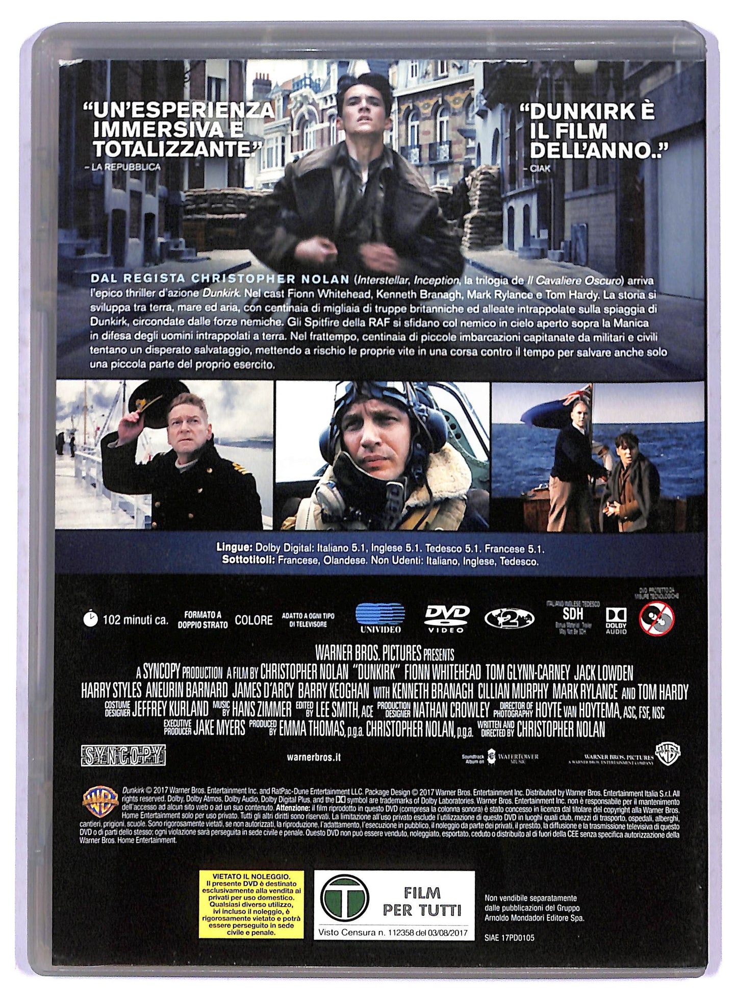 EBOND Dunkirk EDITORIALE DVD D800410