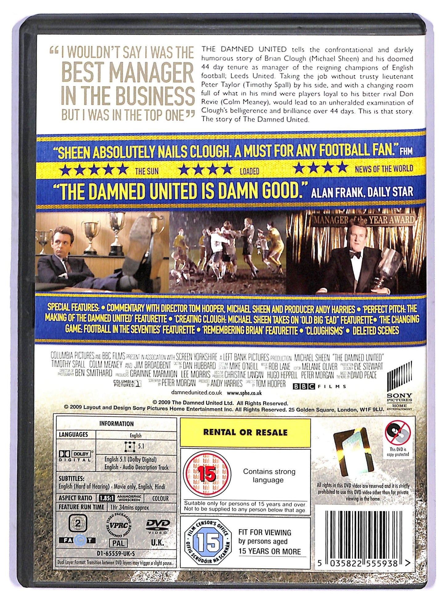 EBOND The Damned United [Edizione: Regno Unito] DVD D800510